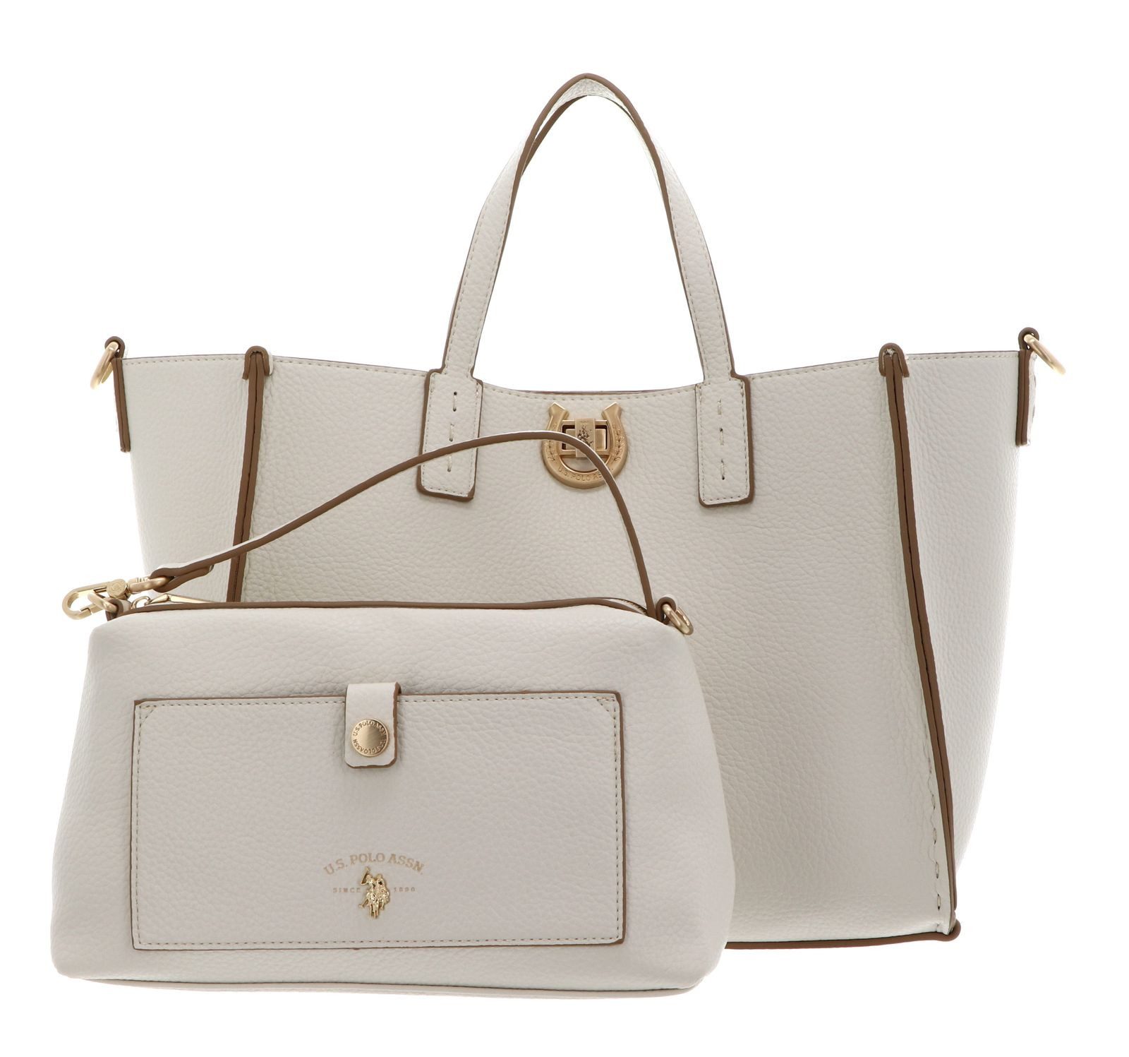 U.S. Polo Assn. Schultertasche Double Handle With Extra Bag (Set, 2-tlg)