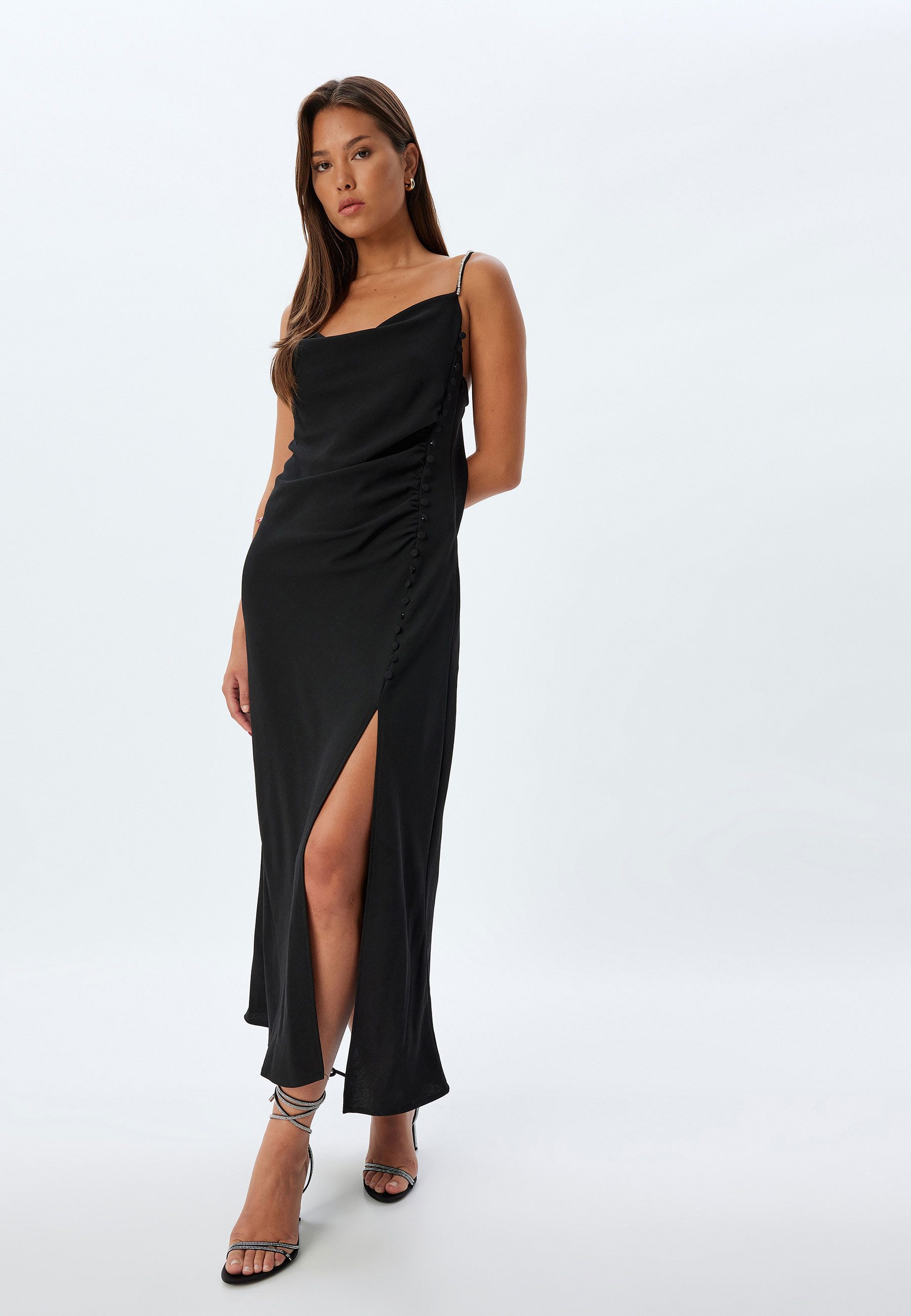 Koton Maxikleid Maxi Länge Slip Kleid günstig online kaufen