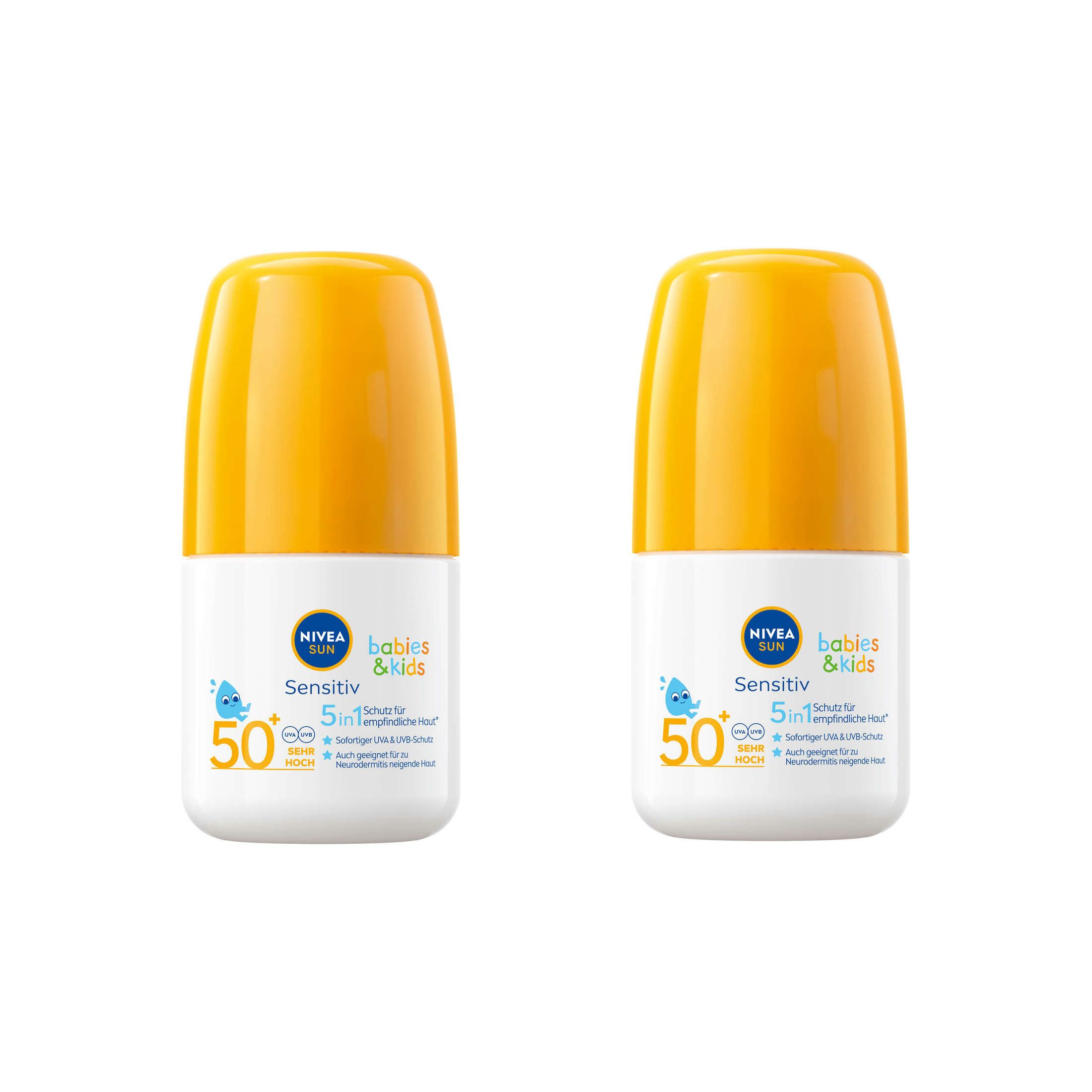 Sonnenschutzstift 5in1 Roller Babies & Kids Sensitiv LSF 50+ Sonnenschutz 2x 50ml
