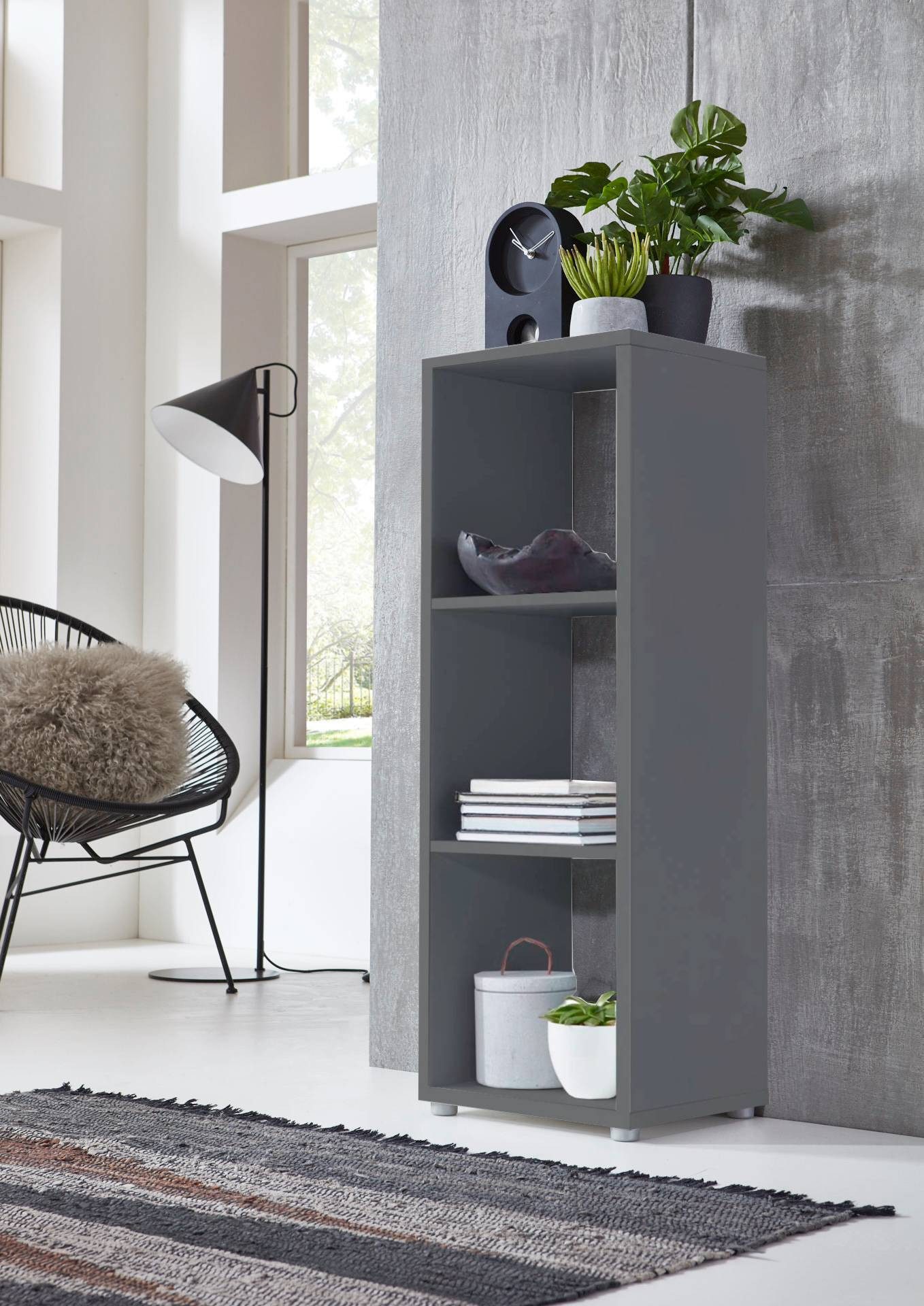 BMG Möbel Standregal NIZZA, Aktenregal, Würfel, Säulen Regal mit 3 Fächern, günstig online kaufen