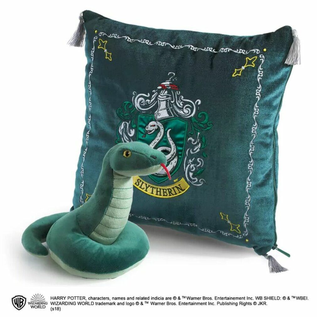 The Noble Collection Spielfigur Harry Potter House Mascot Kissen mit Plüschfigur Slytherin