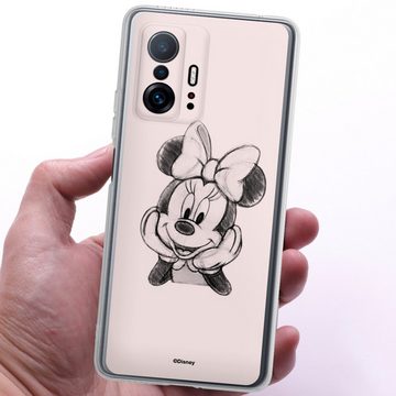DeinDesign Handyhülle Minnie Mouse Offizielles Lizenzprodukt Disney Minnie Posing Sitting, Xiaomi 11T 5G Silikon Hülle Bumper Case Handy Schutzhülle