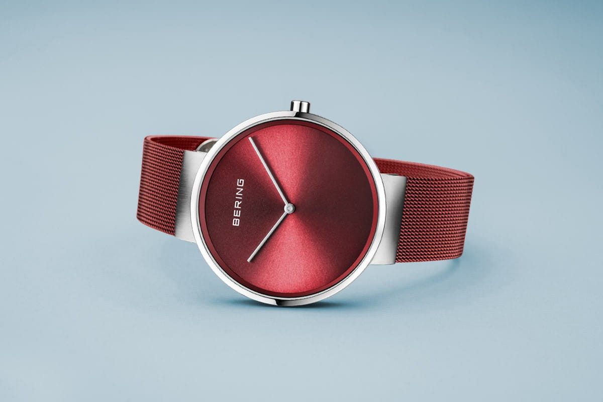 Bering Quarzuhr Armbanduhr für Damen silber poliert/gebürstet - Quarz-Uhrwerk