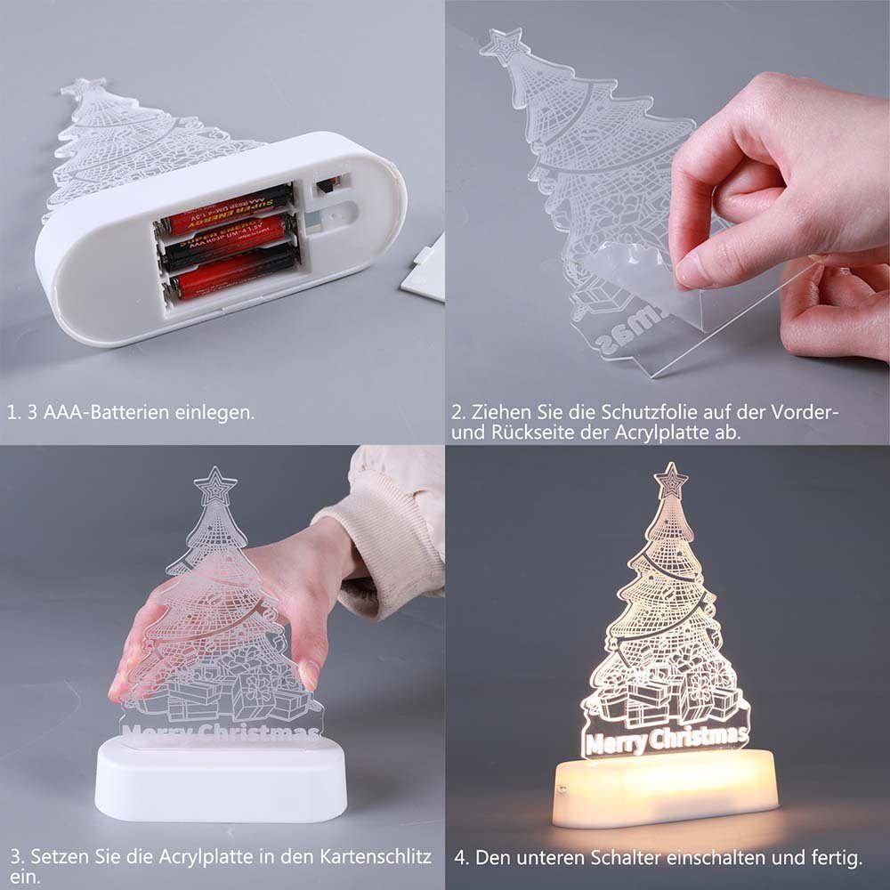 MUPOO LED Dekolicht LED Nachtlicht Weihnachten,Deko-Objekte günstig online kaufen