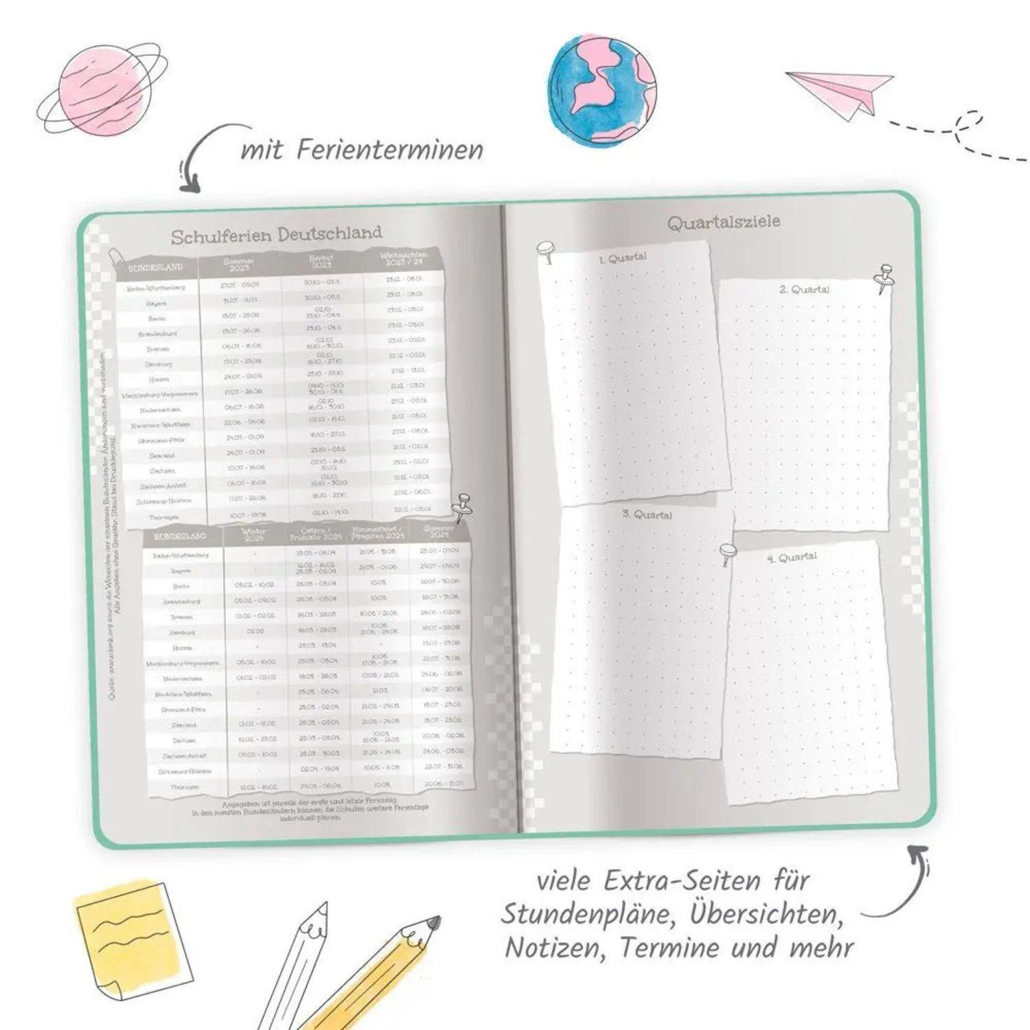 Trötsch Verlag Schülerkalender Trötsch Schülerkalender Specials mit Gummiband und Stifthalter Good...