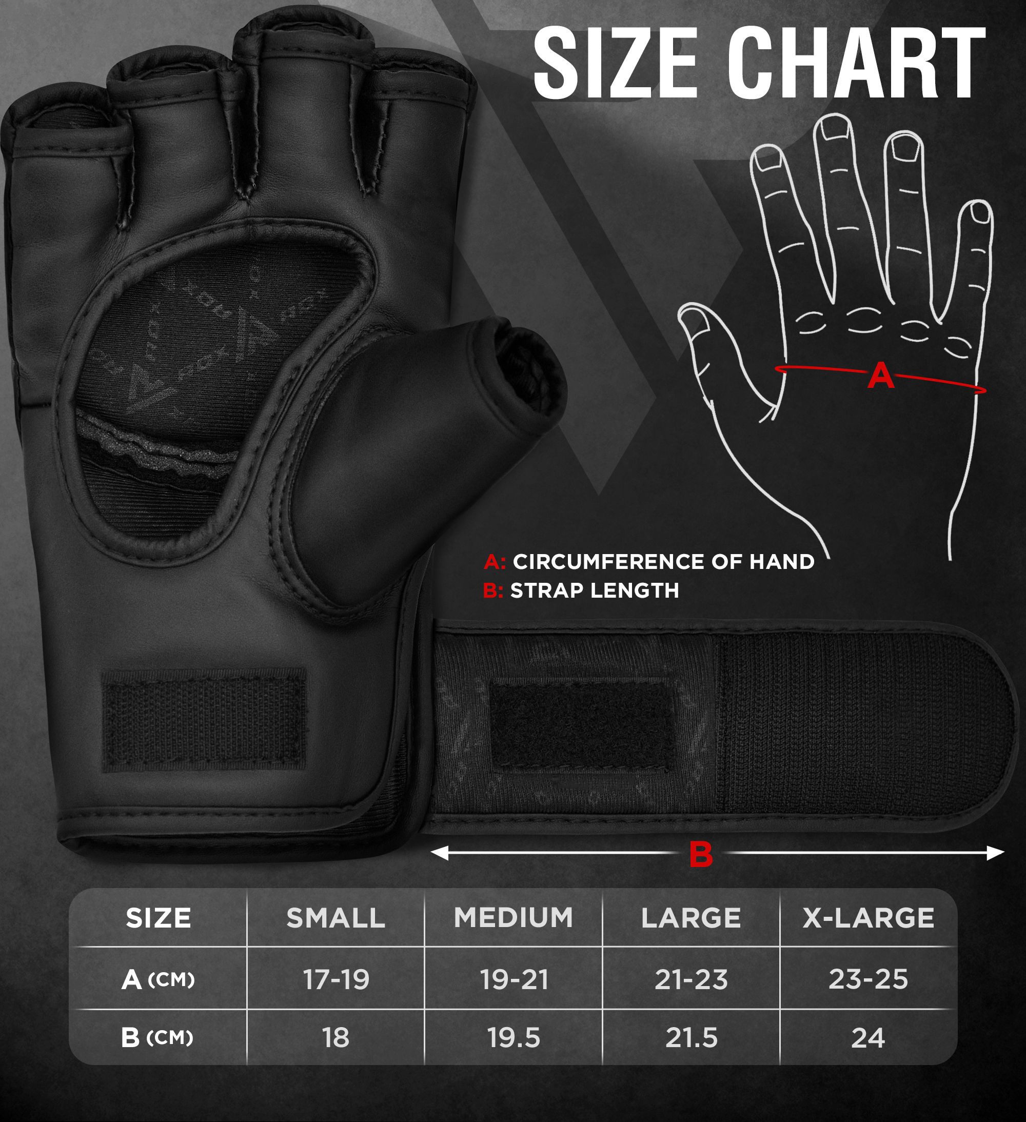 RDX Sports MMA-Handschuhe RDX Professionelle MMA Handschuhe, MMA Gloves Kampfsport Boxsack