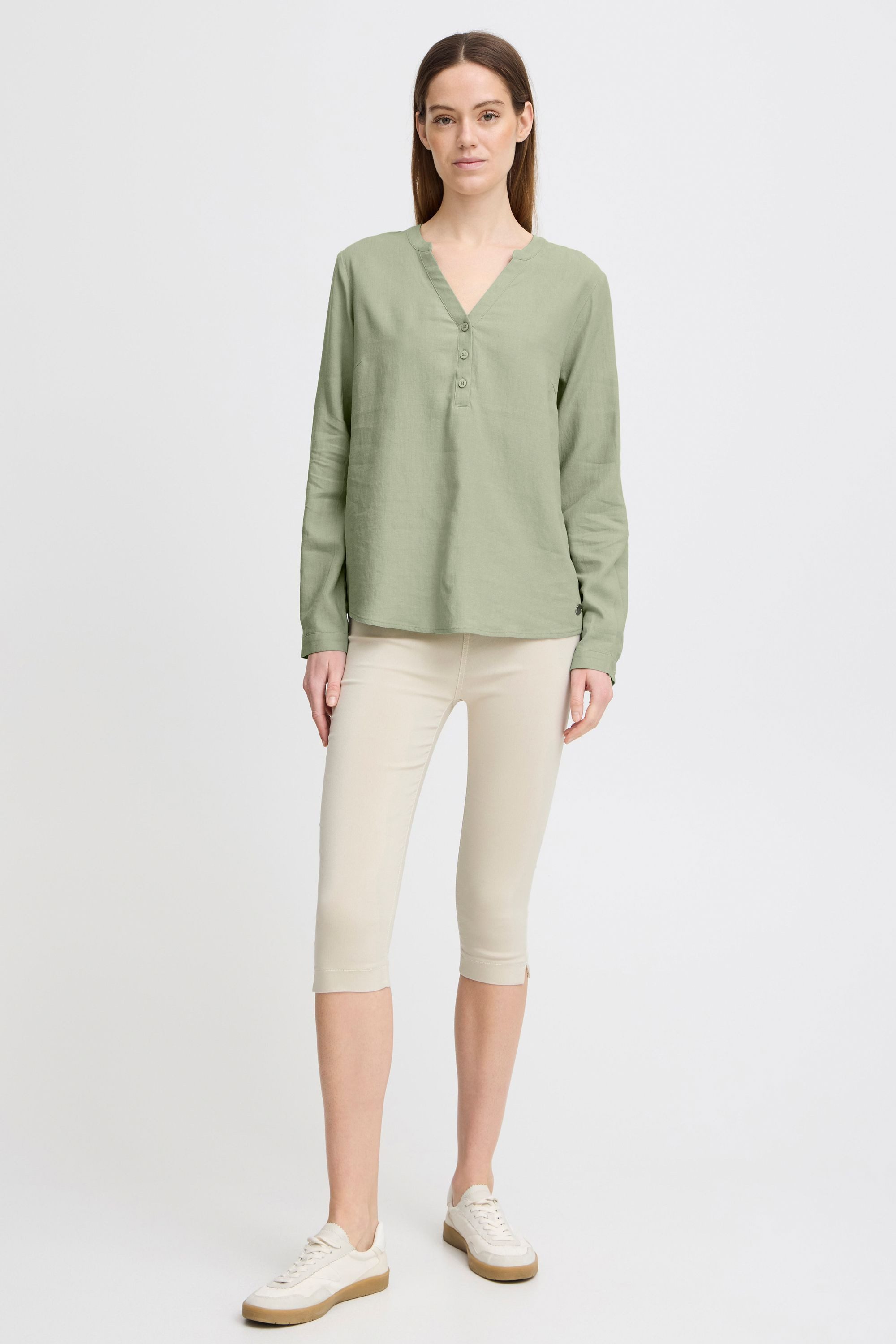 OXMO Tunikashirt OXAnja Tunika aus Leinenmix günstig online kaufen