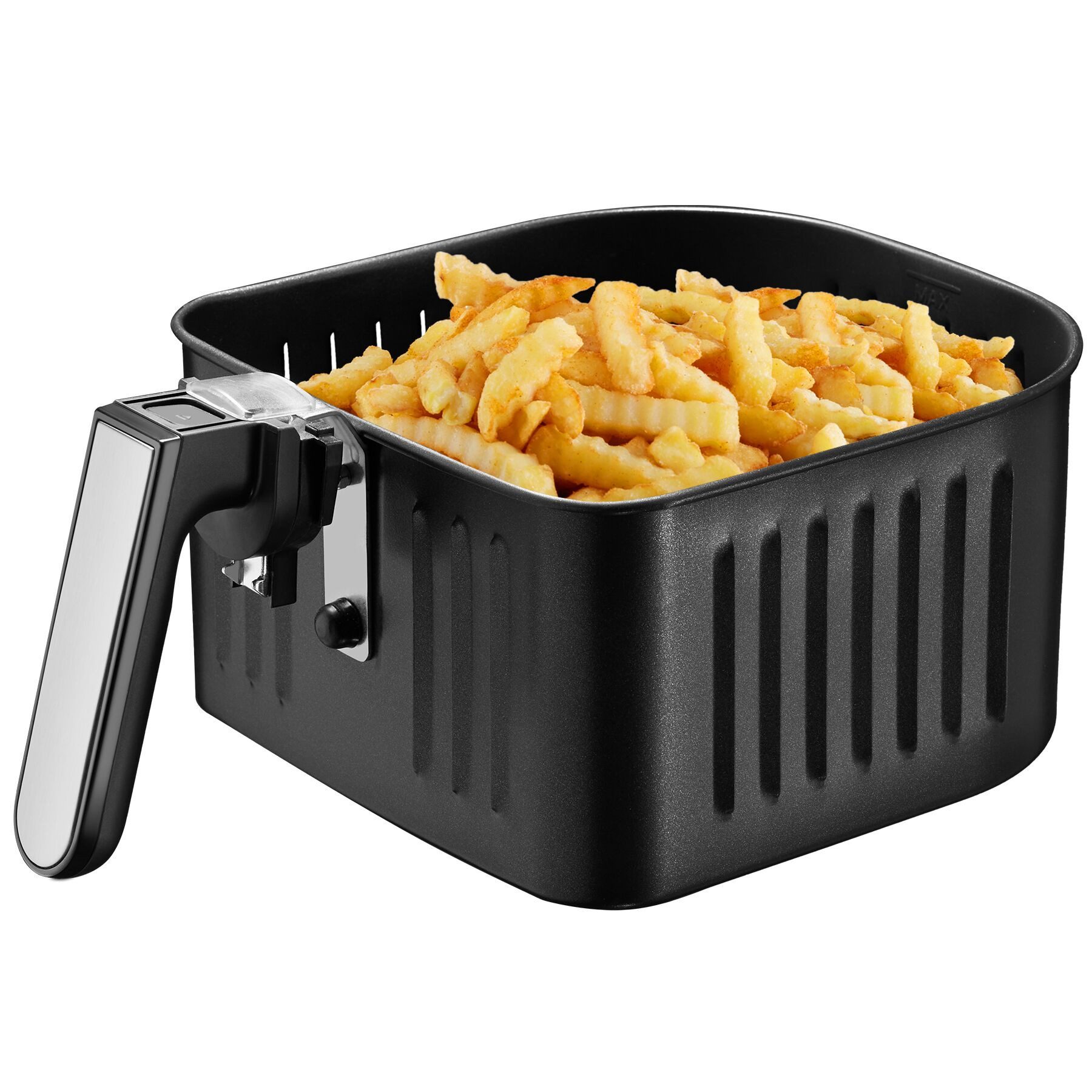 tectake Heißluftfritteuse, 1800 W, 10,2 l, 1800 W, LED-Touchscreen und Drehknopf mit 8 Programmen