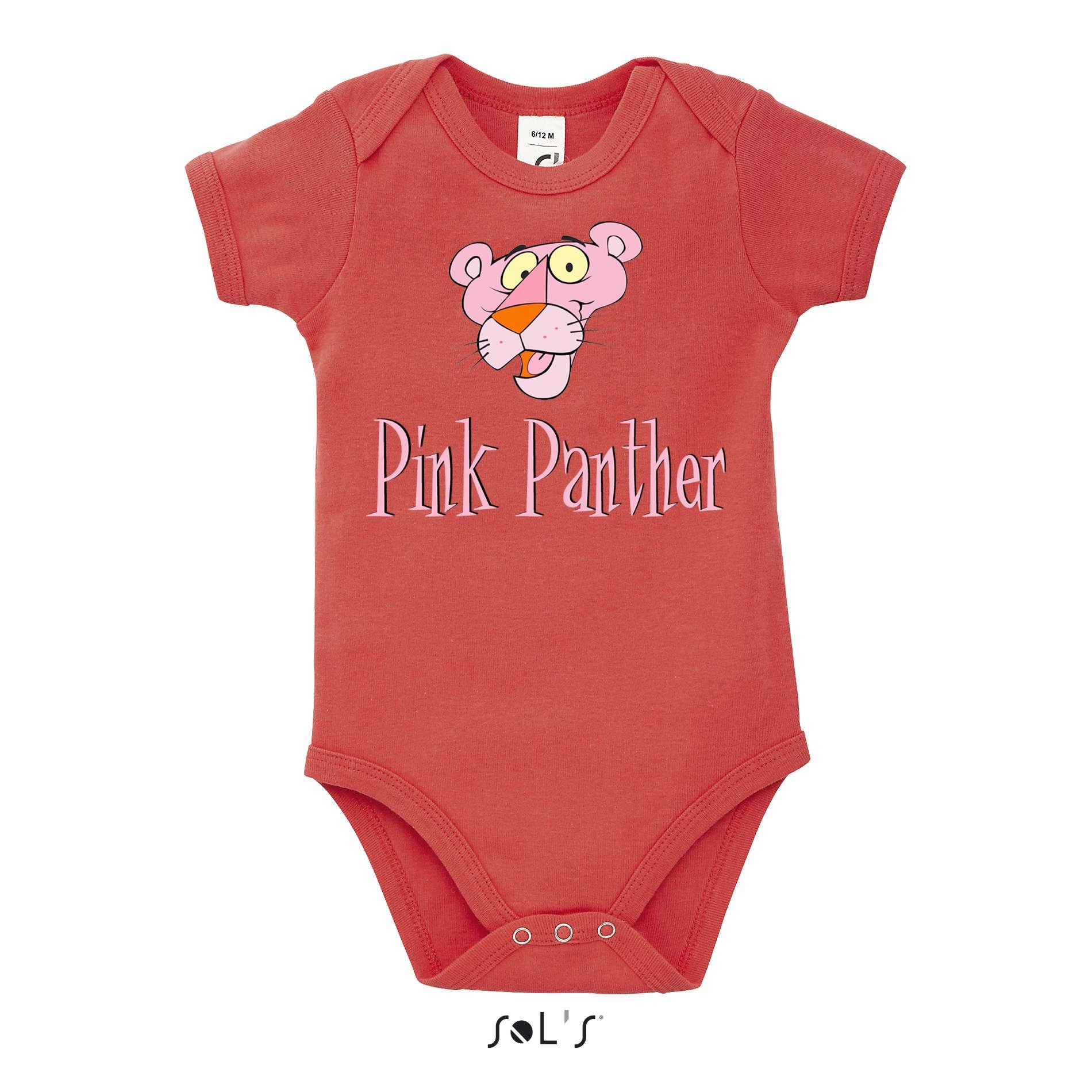 Blondie & Brownie Strampler Panther Rosarote Kinder Cartoon Inspector Baby Pink Comic