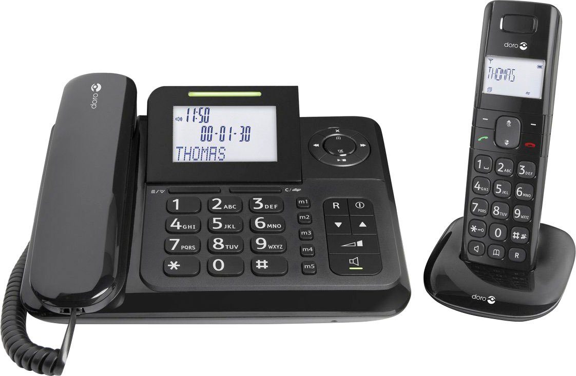 Kabelgebundenes 4005 Comfort 1) Doro Telefon (Mobilteile: Combo