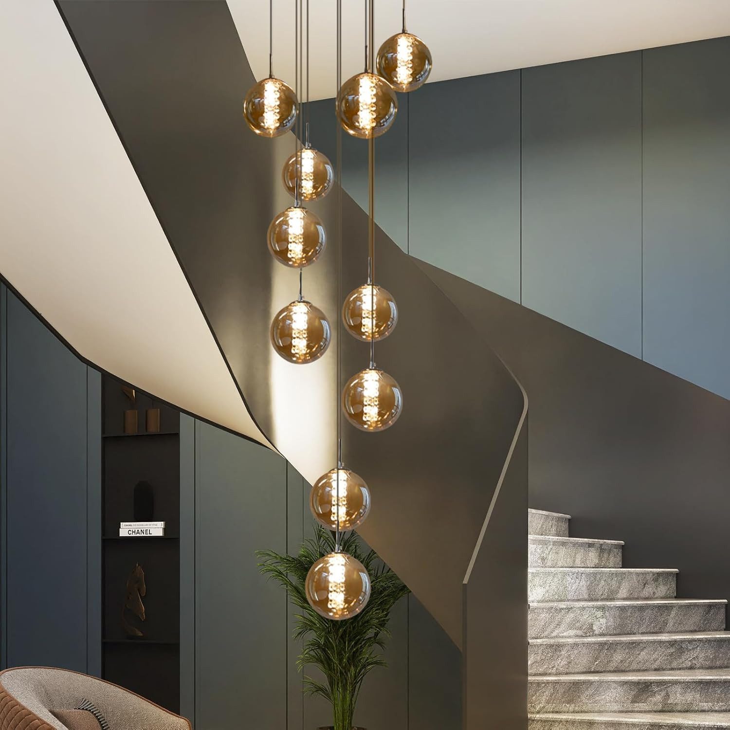 ZMH Pendelleuchte Esstisch 150CM Höhenverstellbar Pendellampe günstig online kaufen