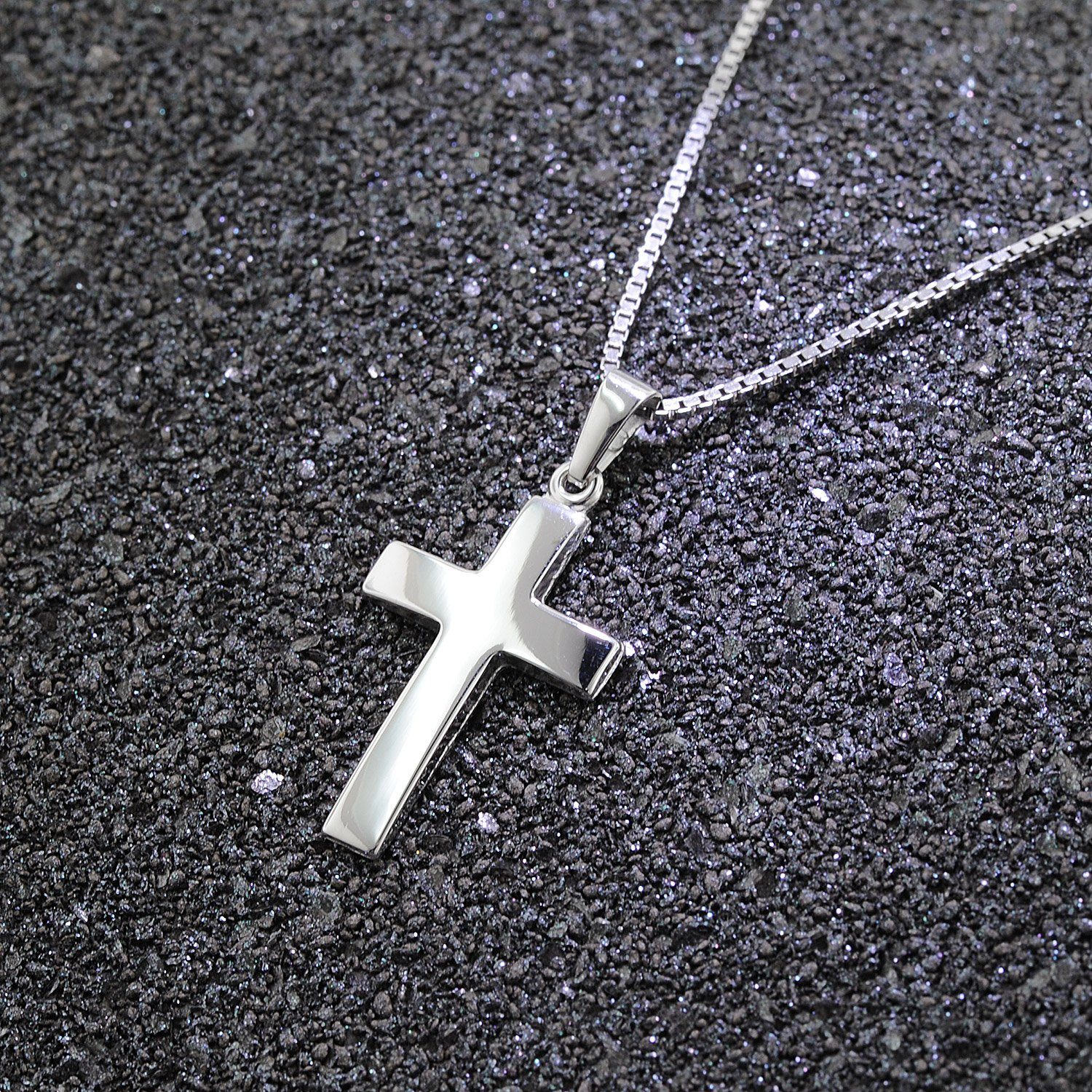 trendor Kette mit Anhänger Kreuz-Anhänger 21 günstig online kaufen