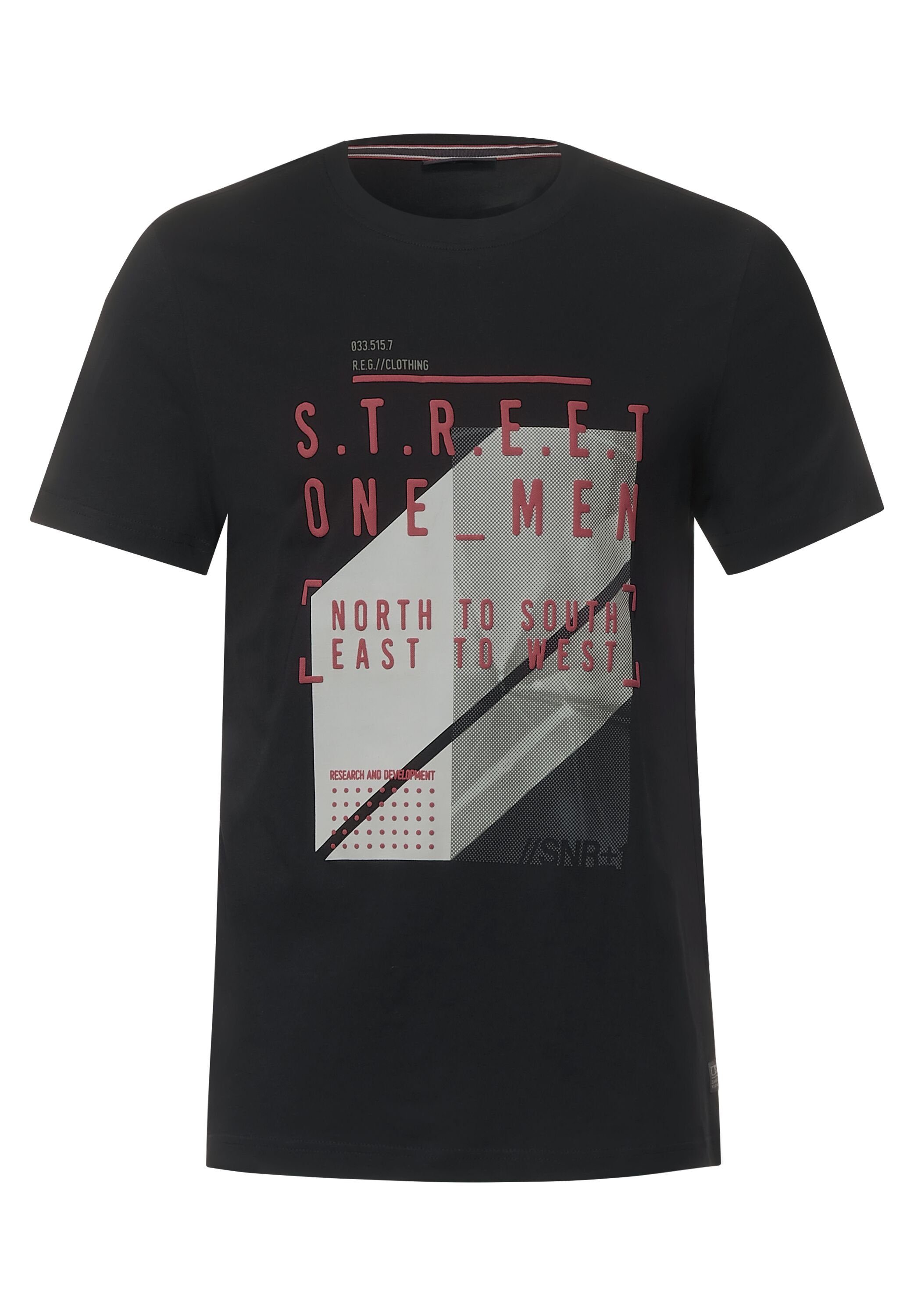 ONE MEN STREET Black T-Shirt
