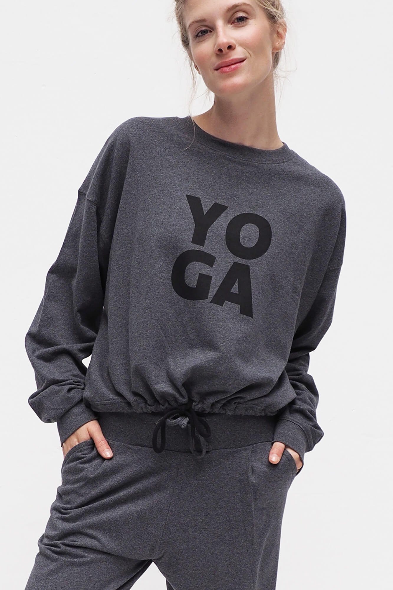 Yoga-Sweatjacke Yogastyle grau Sweatshirt Kismet Garuda (231) (1-tlg) Yoga