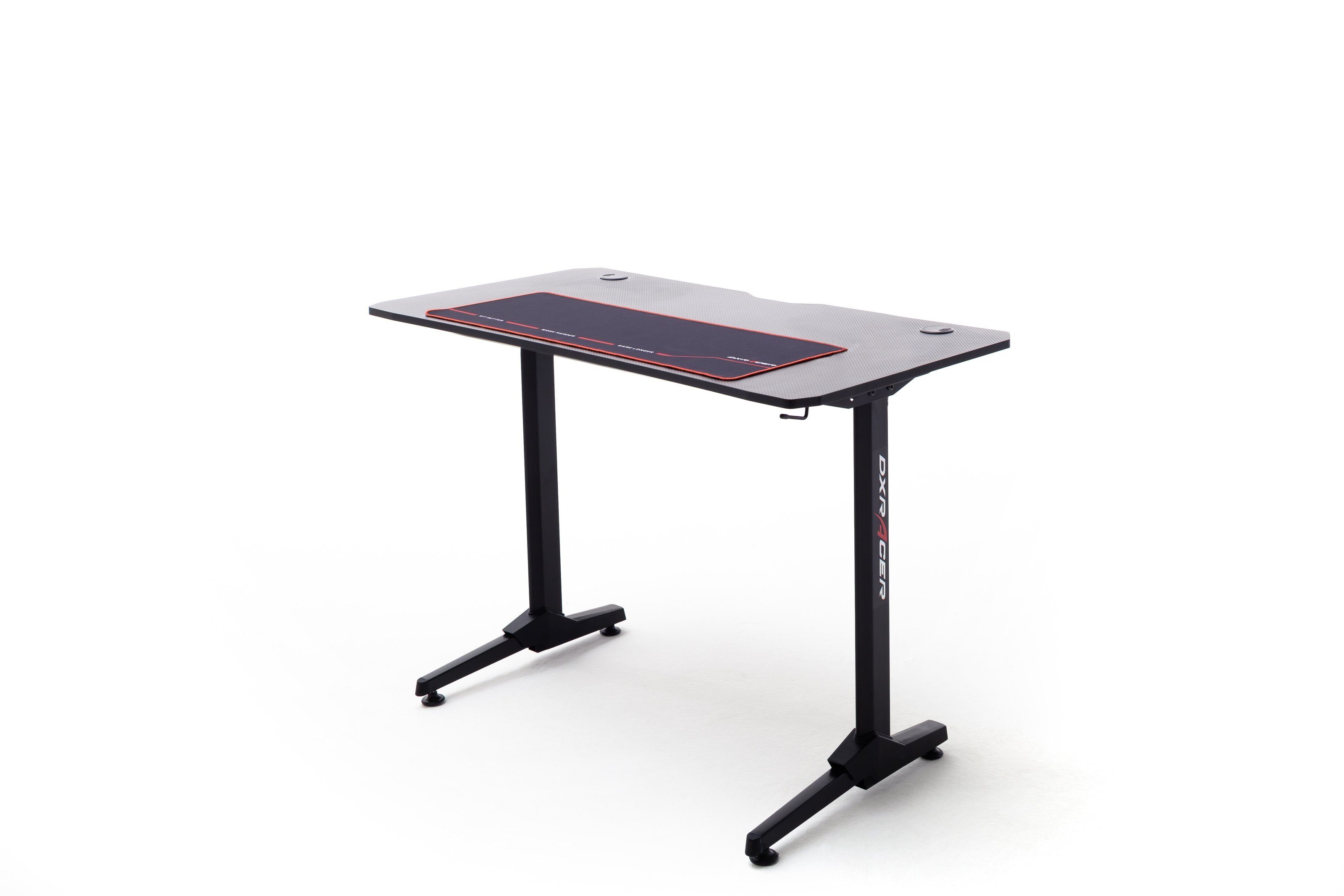 möbelando Schreibtisch DX-RACER Desk (BxHxT: 110x75x60 cm), aus Holzwerkstoff,Metall in schwarz