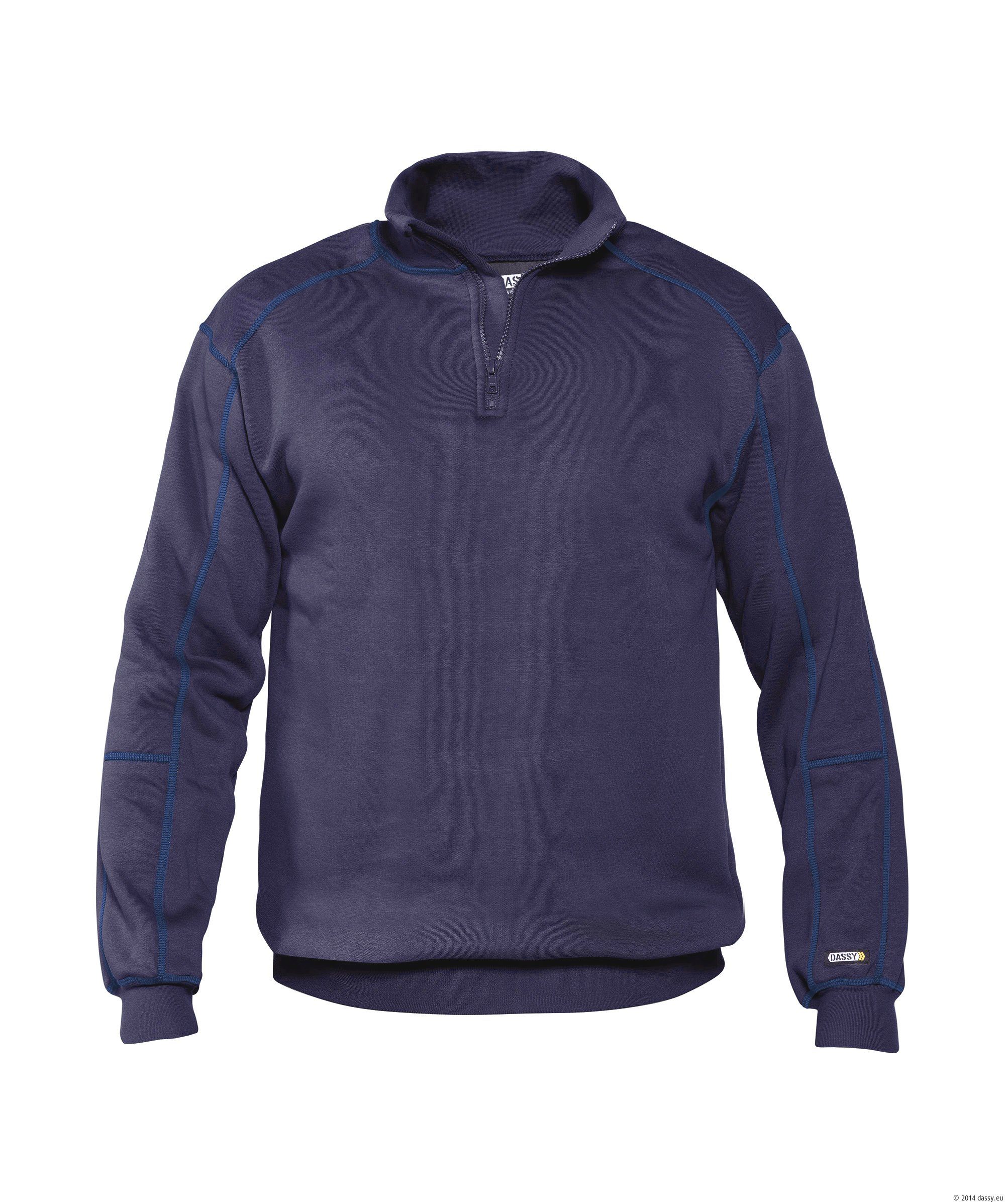 Dassy Sweatshirt Felix mit Reißverschluss und Kinnschutz