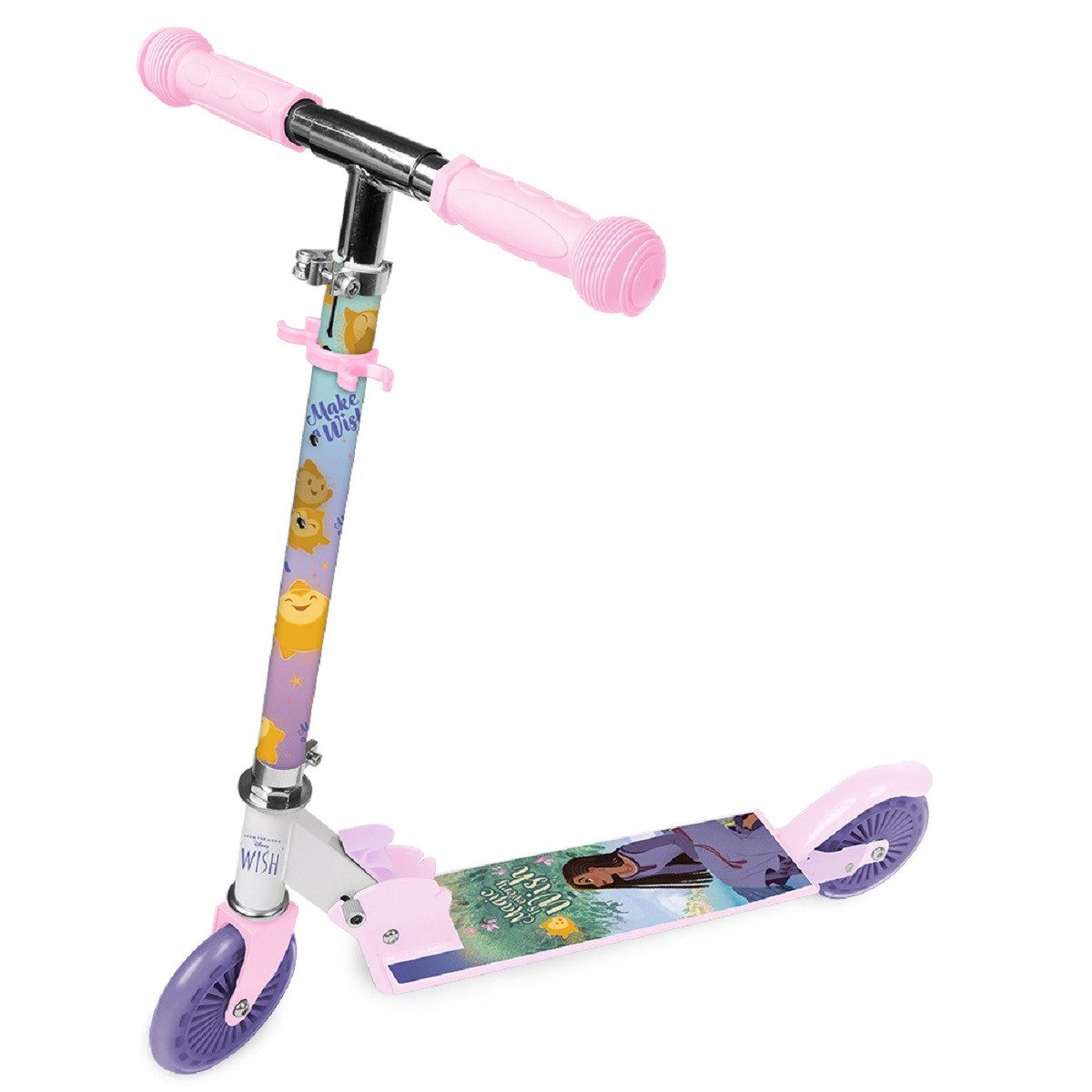 Miniscooter 2-Rad Scooter Wish, Verstellbarer Lenker, Polyurethan Räder