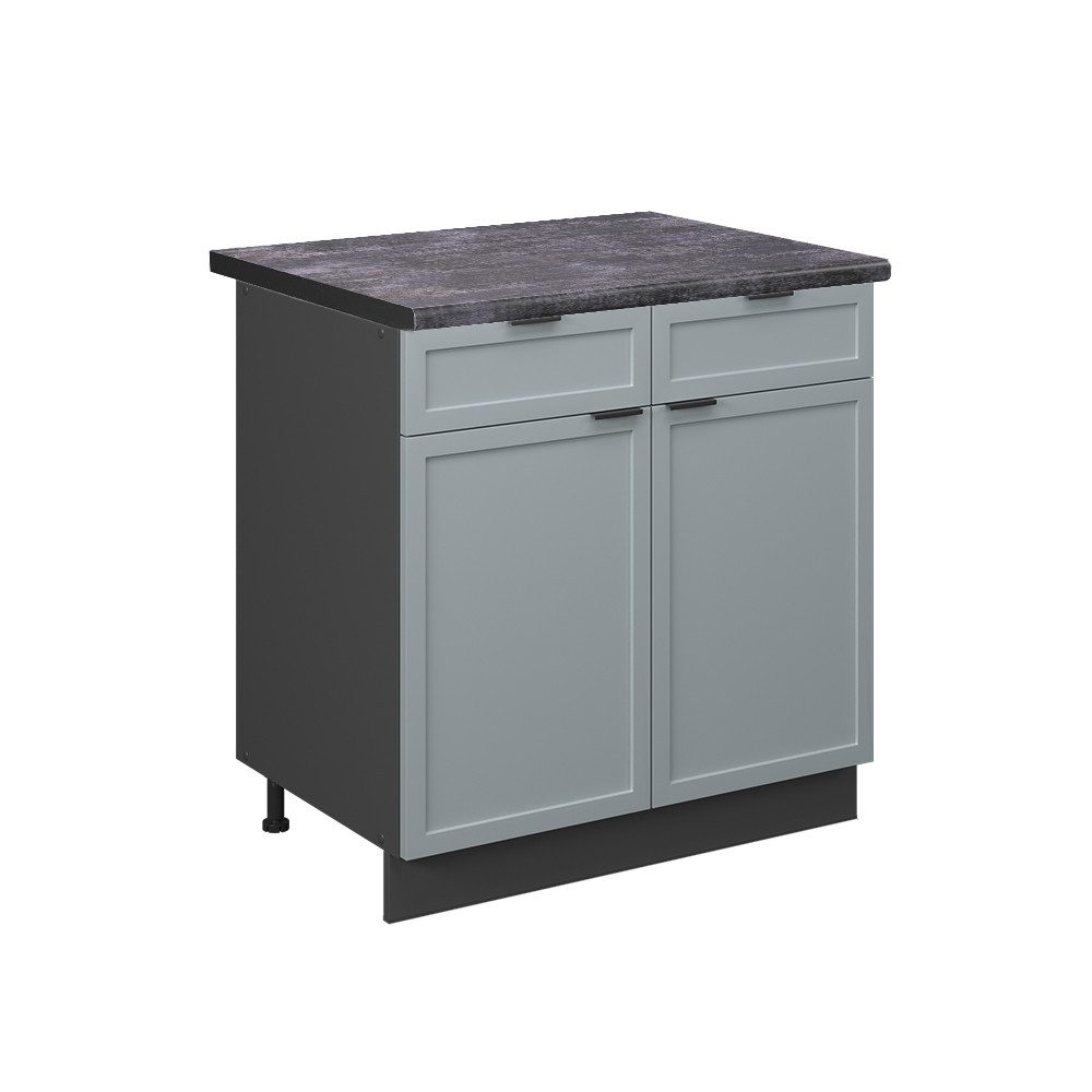 Vicco Unterschrank Fame-Line, Hellblau-grau/Anthrazit, 80 cm, günstig online kaufen