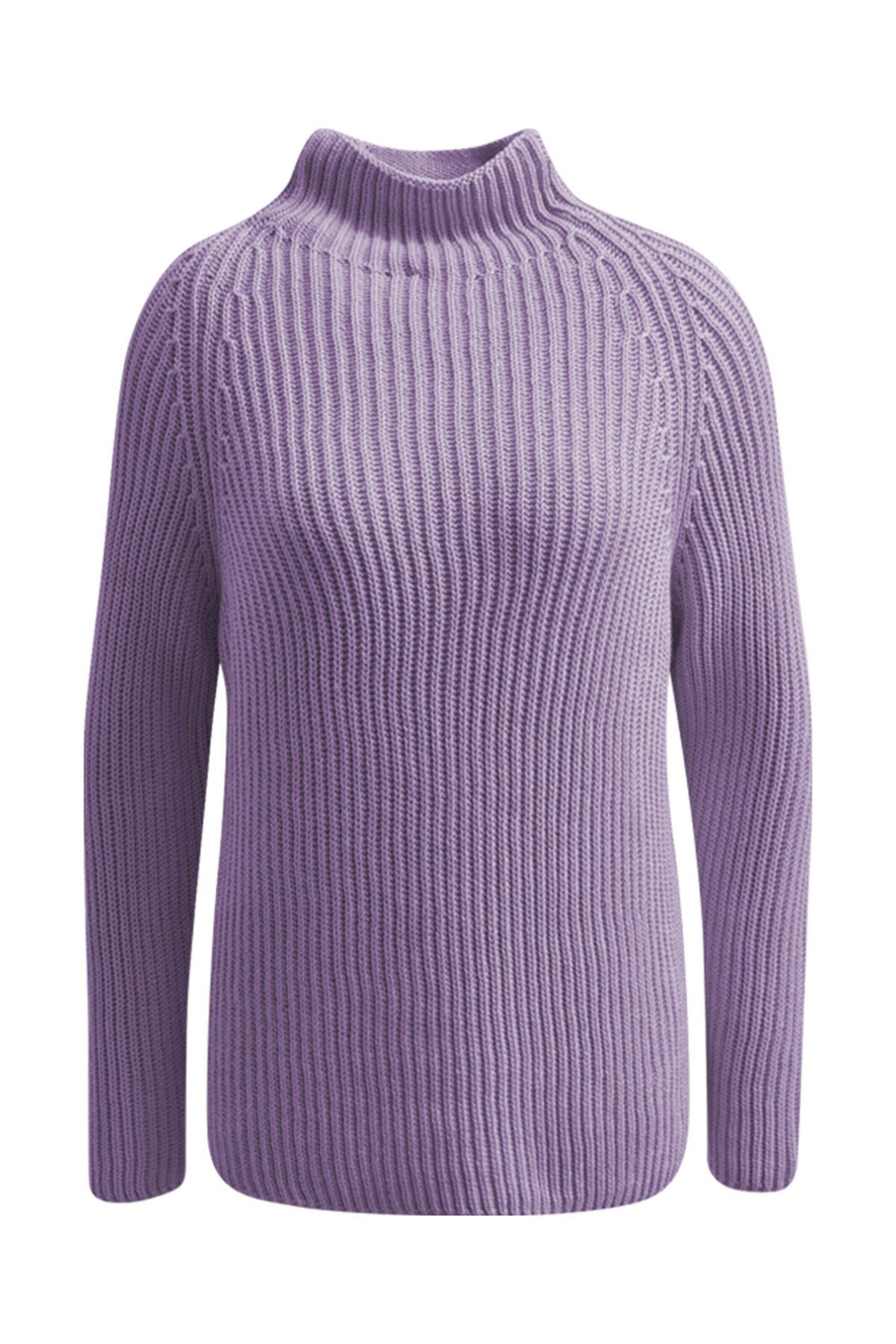 GRACE KARIN Damen Hochkragenpullover - Raglanärmel Strickpullover Elastisch Für Herbst Und Winter