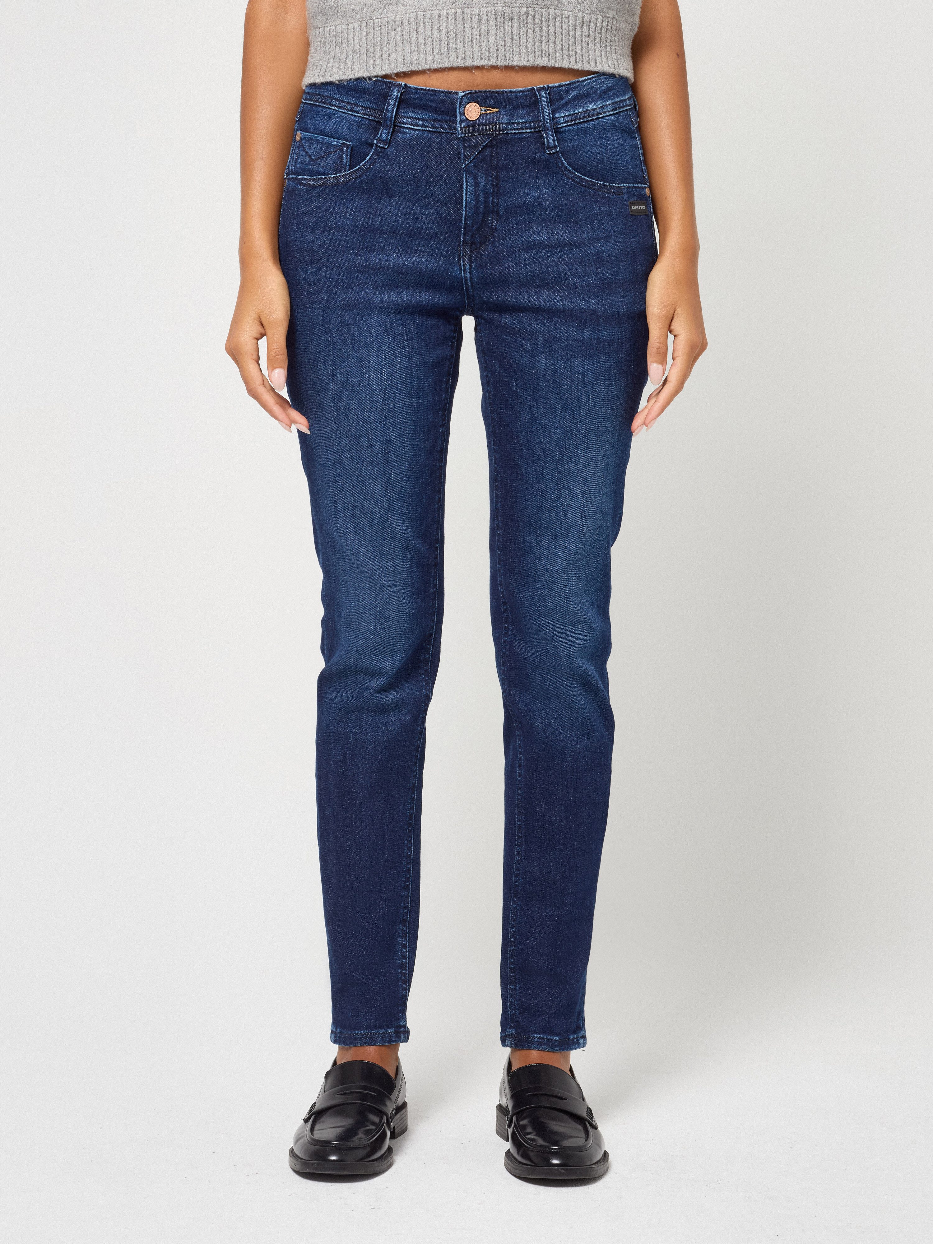 GANG Relax-fit-Jeans 94AMELIE mit doppelter rechter Gesäßtasche