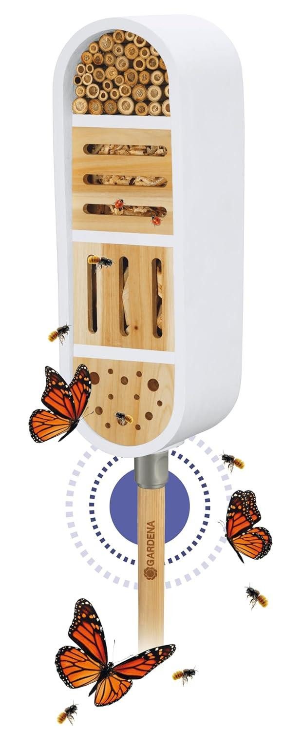 GARDENA Gartenfigur Insektenhotel Nistkasten Gardena ClickUp! Bienenhotel Überwinterungs