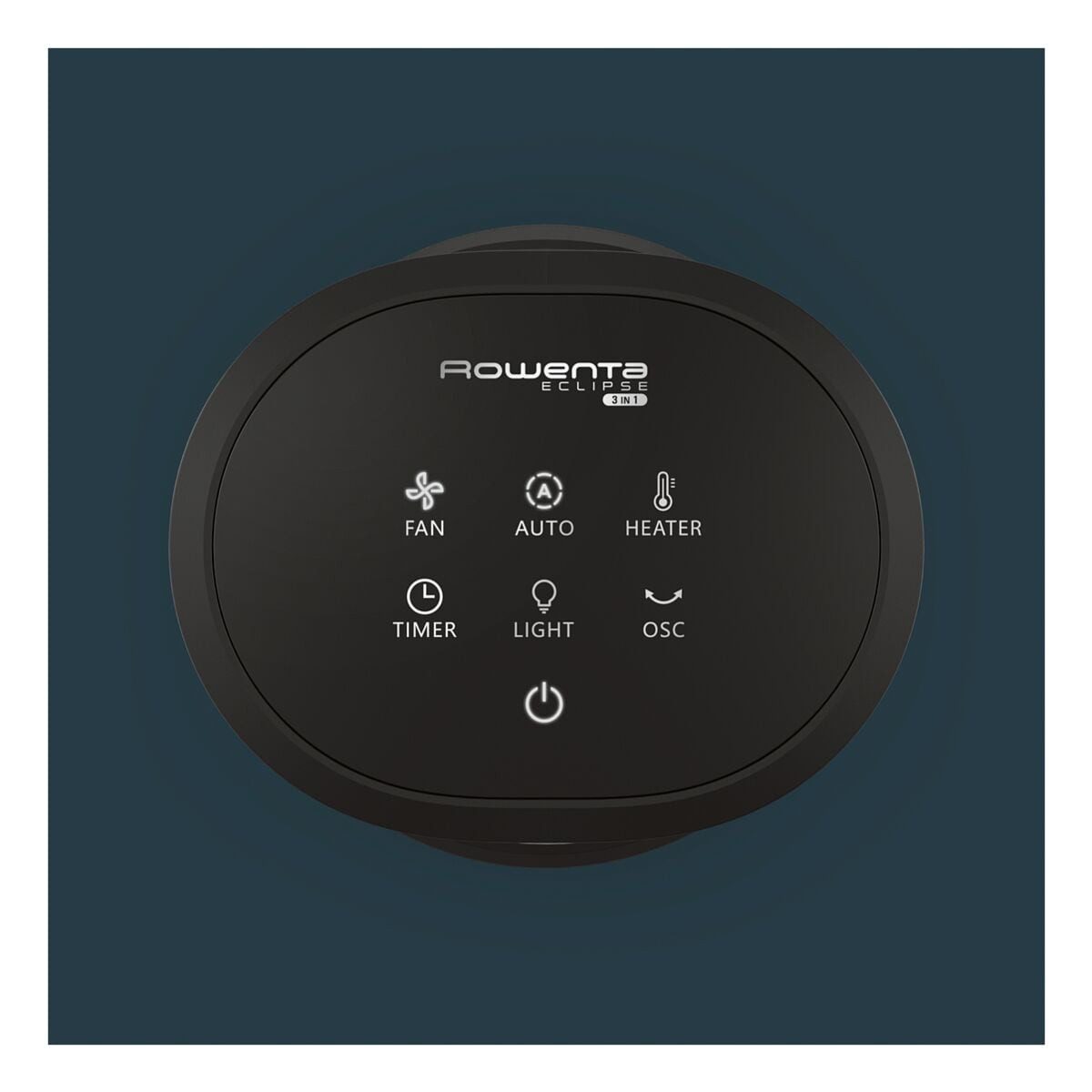 Rowenta Heizlüfter Eclipse 3-in-1 QU5060, für Räume bis 30 m², 2100 W