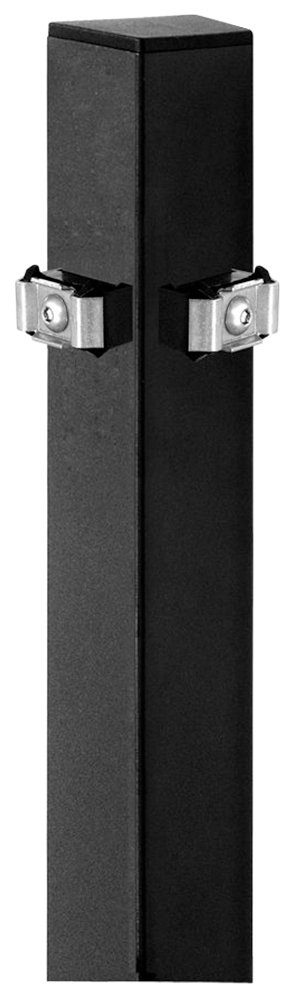 Alberts Eckpfosten Doppelstabmattenzaun, inkl. Klemmlasche, anthrazit, Höhe: 120 - 200 cm