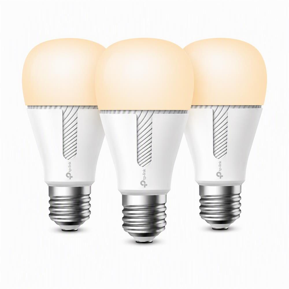 tp-link LED-Leuchtmittel KL110 Dreierpack E27 LED Glühbirne 10W dimmbar warmweiß WLAN Kasa App, E27, Warmweiß, Glühlampe Zeitsteuerung Sprachsteuerung Alexa Google Home IFTTT komp.