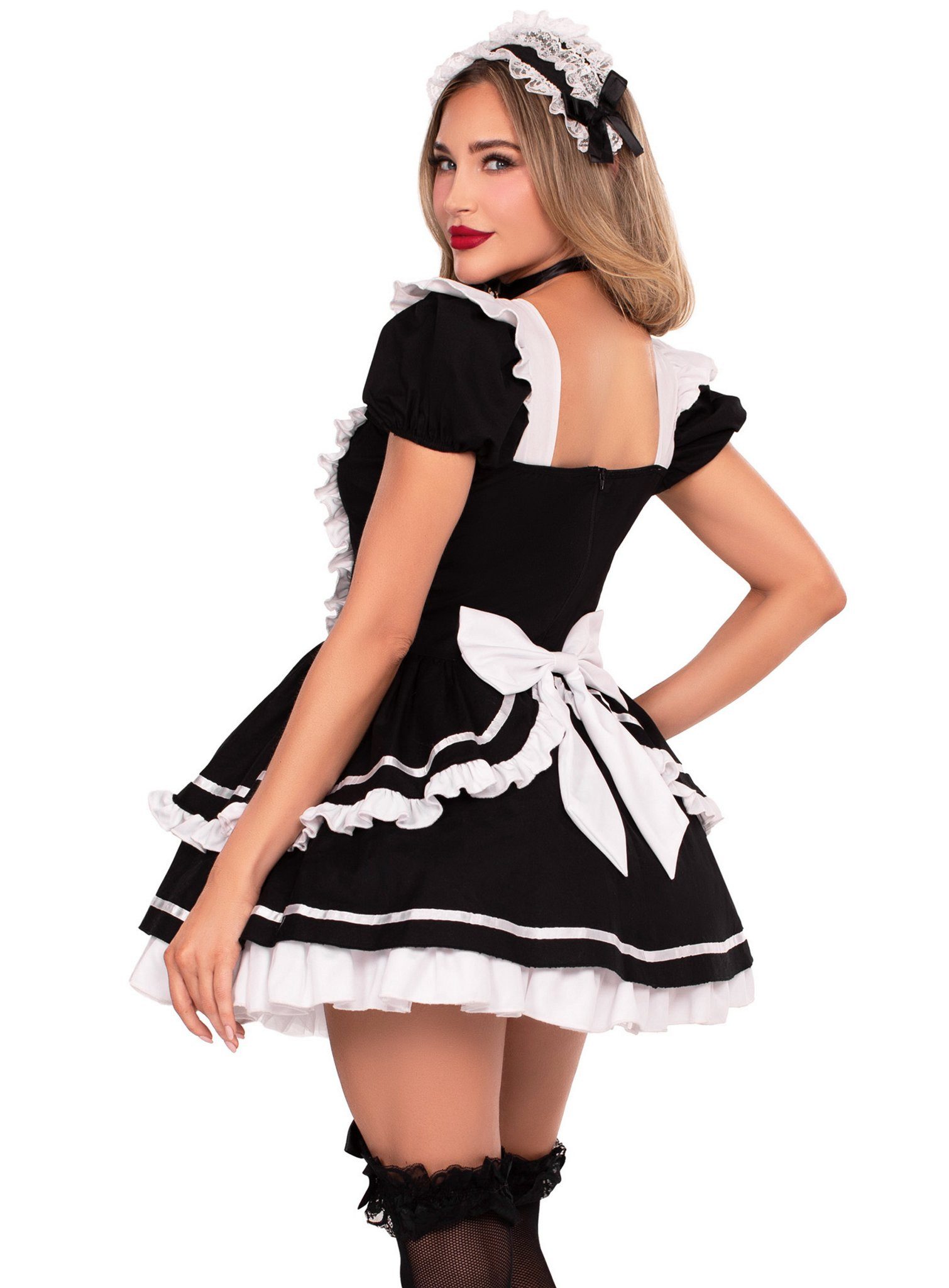 Leg Avenue Kostüm Maid to Flirt Kostüm, Knappes Kleid im Dienstmädchen-Look