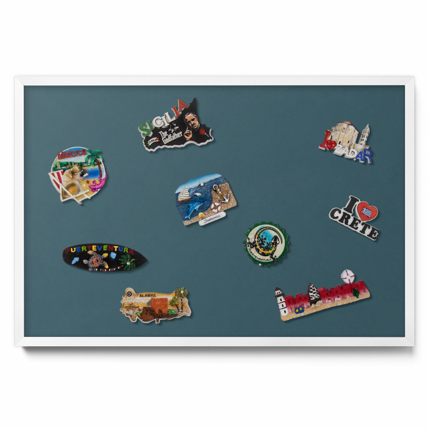 Tulup Magnettafel mit weißem Rahmen, Magnettafel günstig online kaufen
