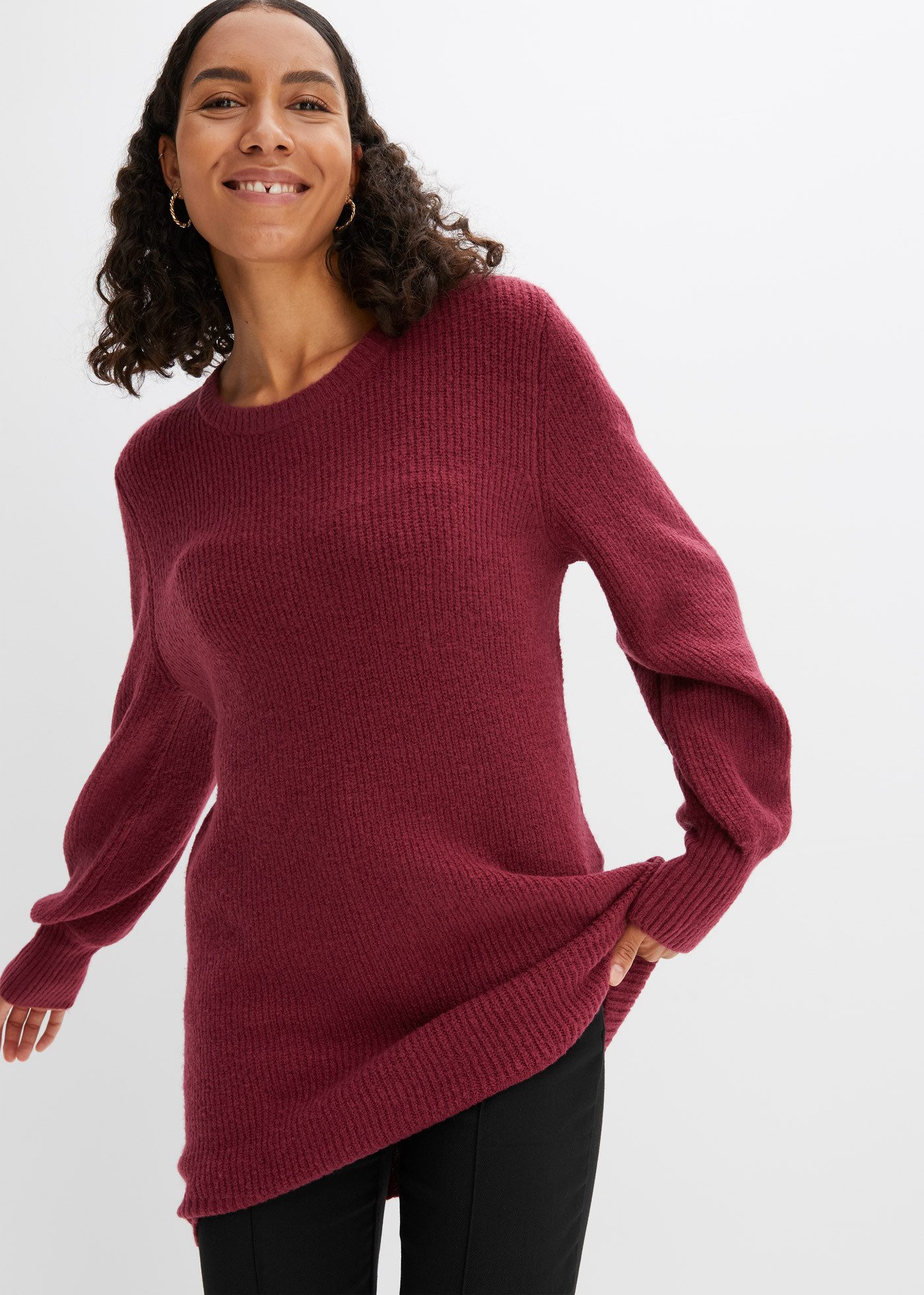 bonprix Longpullover Longpullover mit Knöpfen