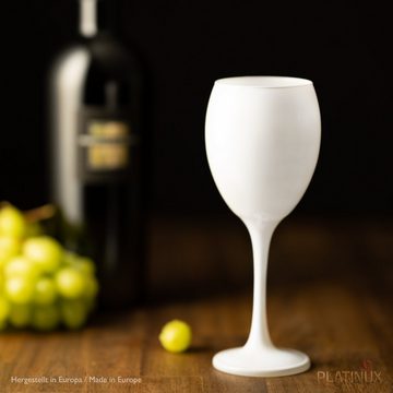 PLATINUX Weinglas Weiße Weingläser 130ml, Glas, (max. 320ml) Getränkeglas Weißweingläser Rotweingläser Trinkglas