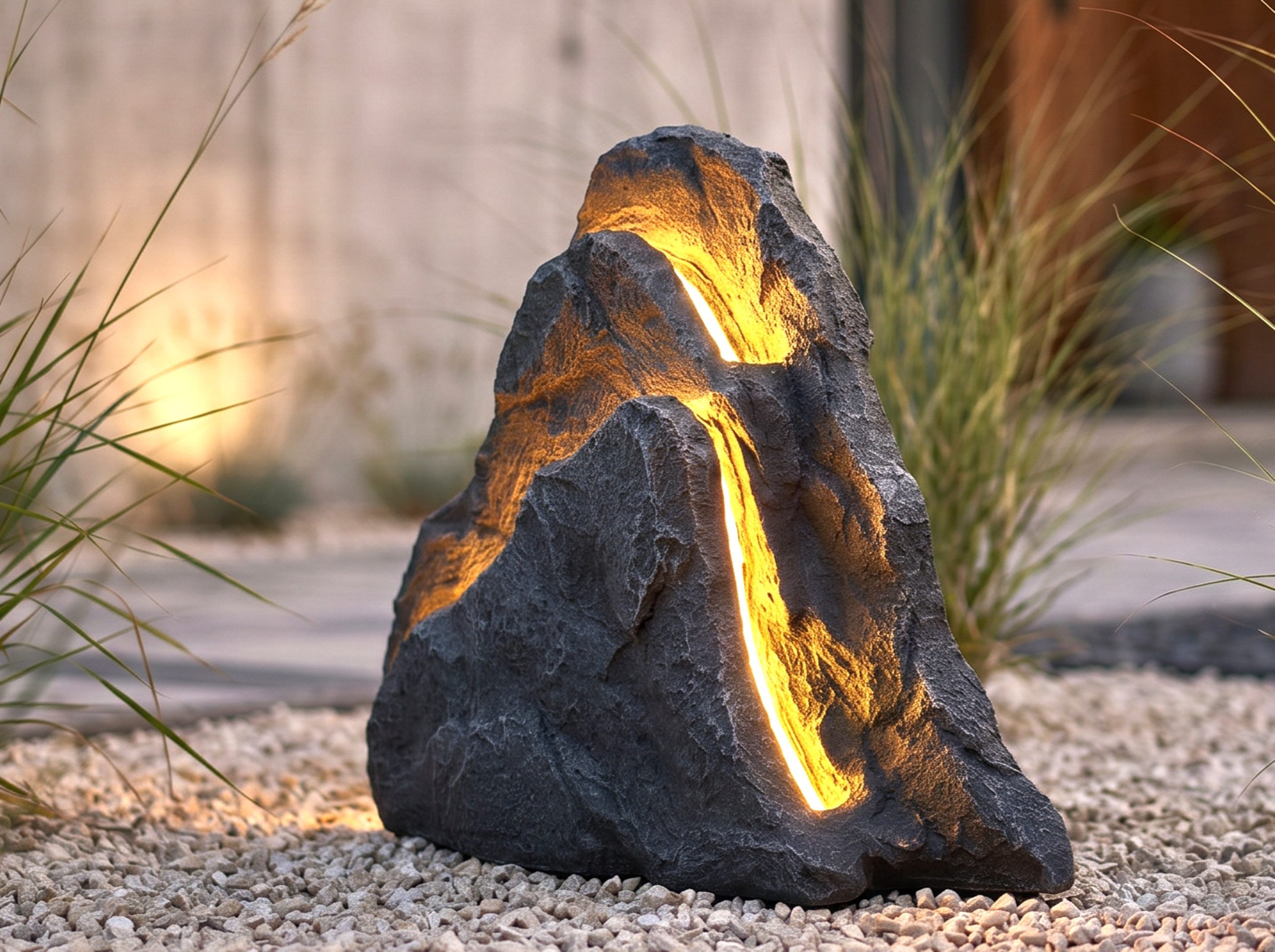 Arnusa Gartenfigur LED Gartenfelsen Teichdeko Gartenleuchte Dekoleuchte, (Leuchtfelsen), Garten Dekoleuchte