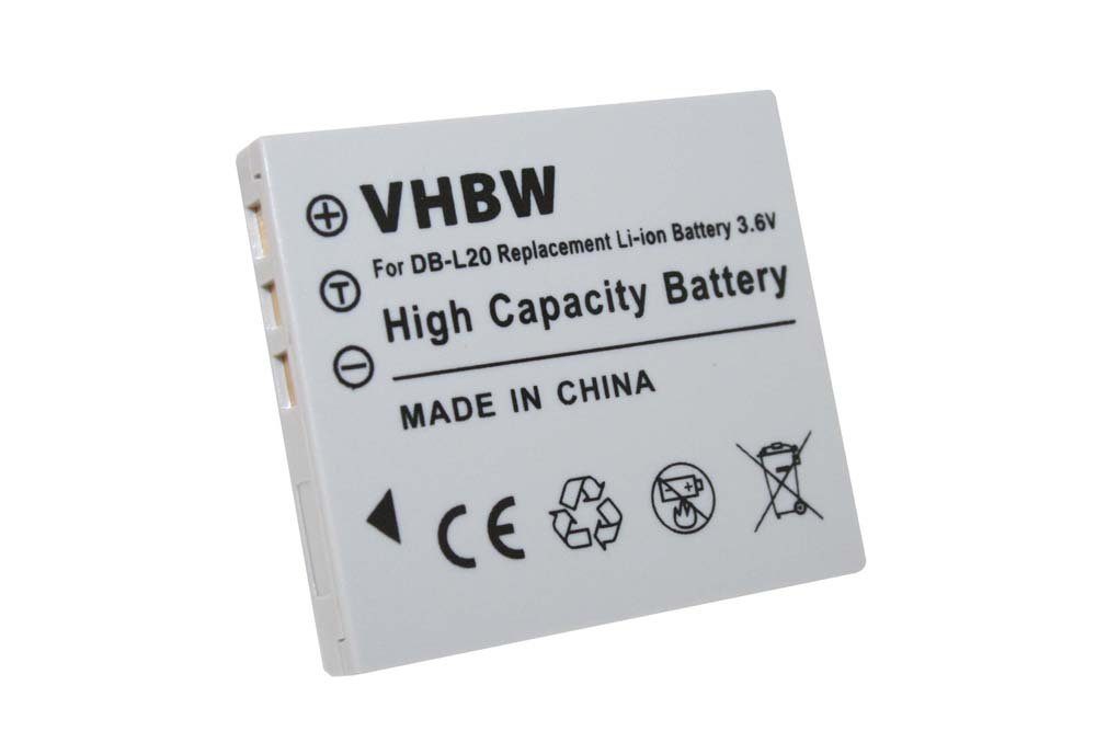 vhbw passend für Sanyo Xacti VPC-C5, VPC-C6, VPC-C40, VPC-CA6 ACTIVE, Kamera-Akku 550 mAh