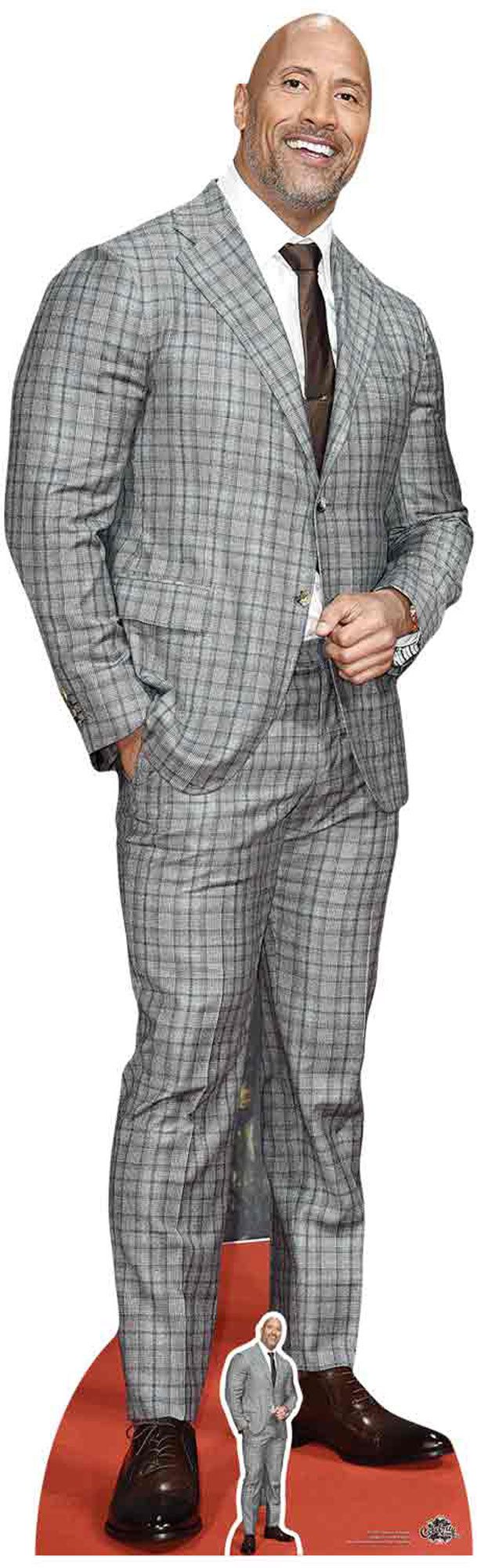 Dekofigur WWE Johnson, Dwayne Douglas Pappaufsteller Suit Pappaufsteller