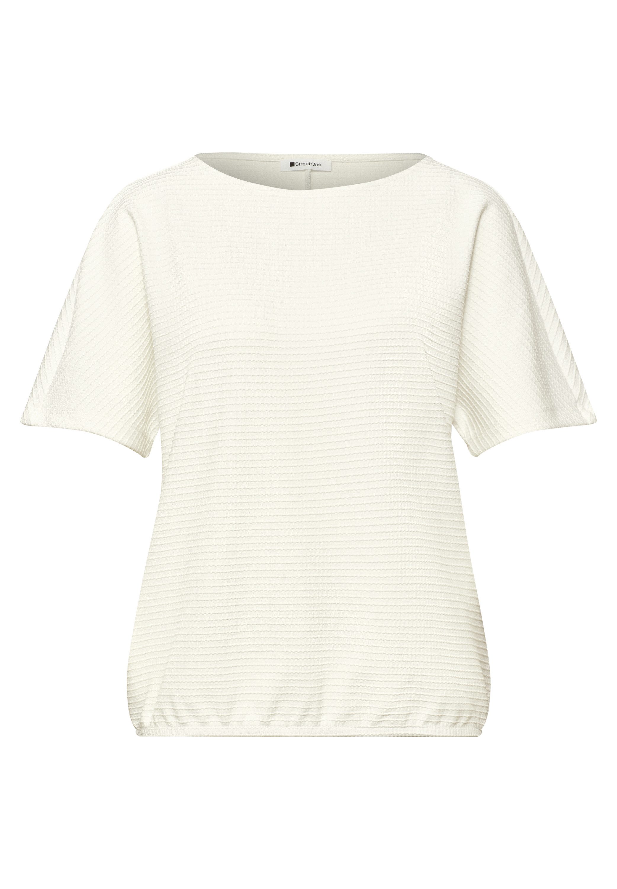 STREET ONE Kurzarmshirt Sommershirt in Struktur-Optik – Bild 5 von 5
