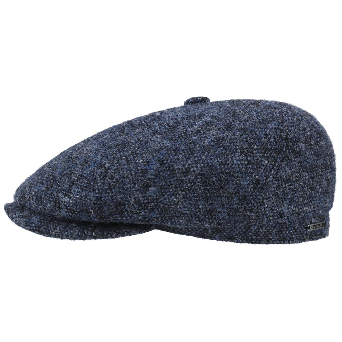 Stetson Flat Cap (1-St) mit Schirmmütze Schirm dunkelblau