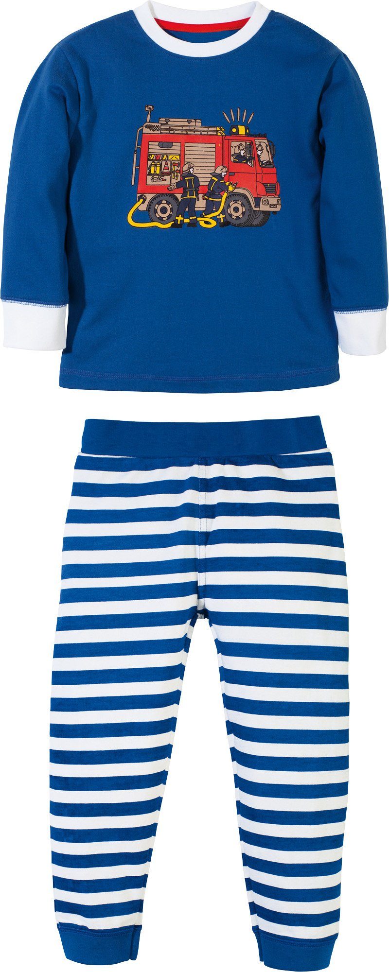 Erwin Müller Pyjama Interlock-Jersey Streifen Kinder-Schlafanzug (2 tlg)