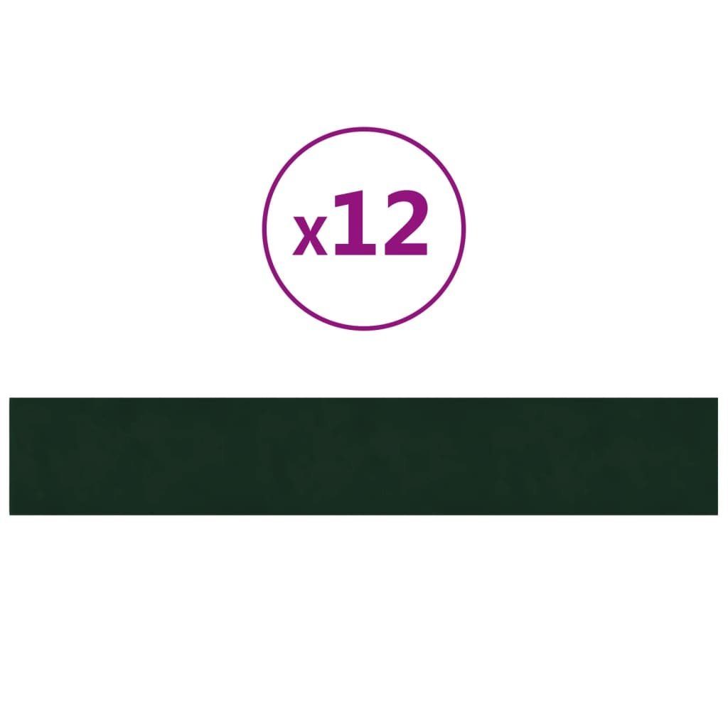 vidaXL Wandpaneel Wandpaneele 12 Stk. Dunkelgrün günstig online kaufen