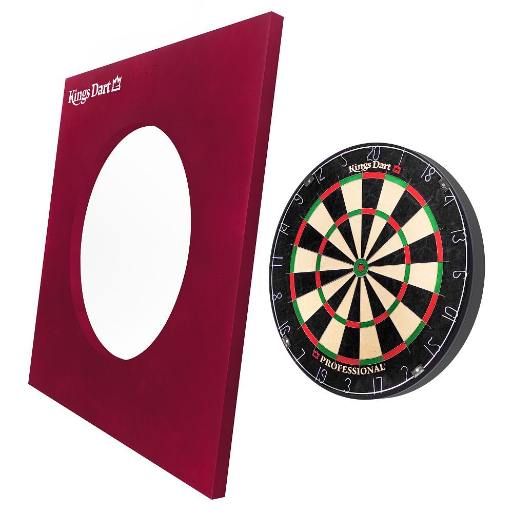 Kings Dart Dart-Wandschutz Dart-Set, Für Steel- und Softdarts geeignet