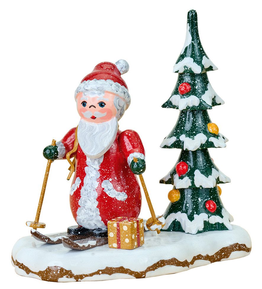 Hubrig Volkskunst GmbH Weihnachtsmann Winterkind Weihnachtsmanngehilfe 9 cm - Neuheit 2024, handbemalt