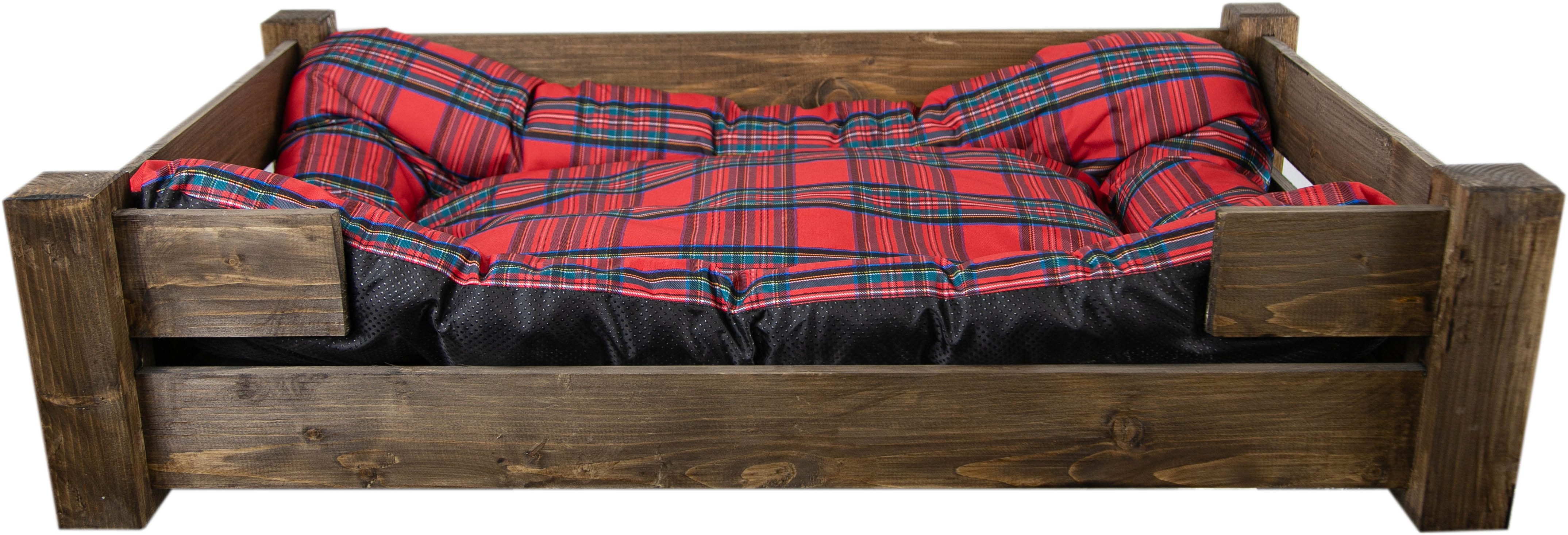 Kistenkolli Altes Land Allzweckkiste Hundebett Winston XXL Palisander mit F günstig online kaufen