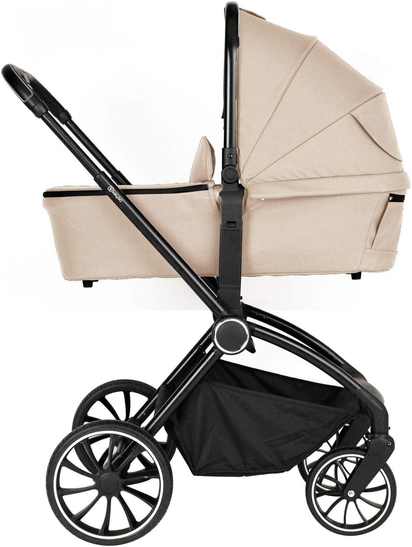 BabyGo Harmony 3-in-1 Combi Stroller (Set), including infant car seat with adapters