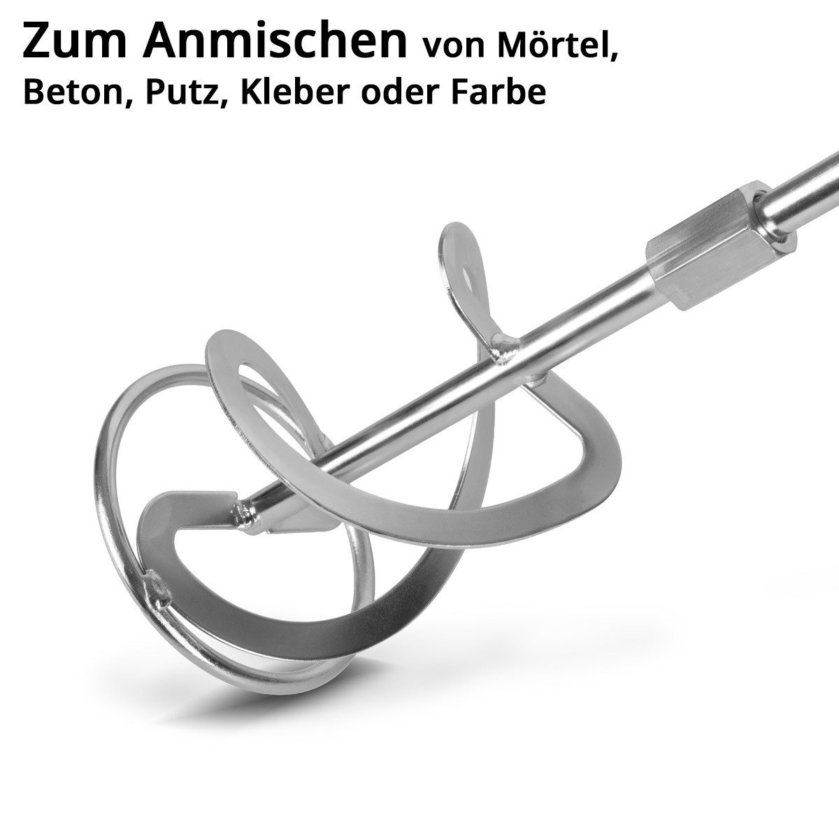 STAHLWERK Rührwerk 800 W 500 U/min Mörtelrührer Rührgerät für Mörtel und Beton