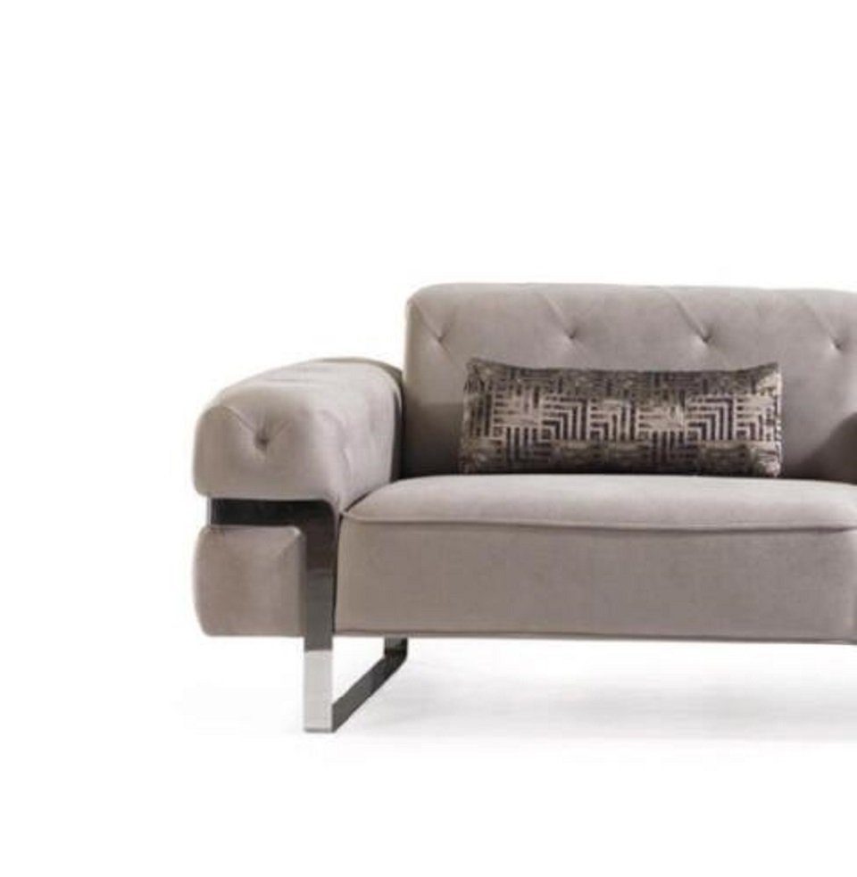 JVmoebel 3-Sitzer Wohnzimmer Dreisitzer Design Polster Sofa Couch 3 Sitzer Sofas beige