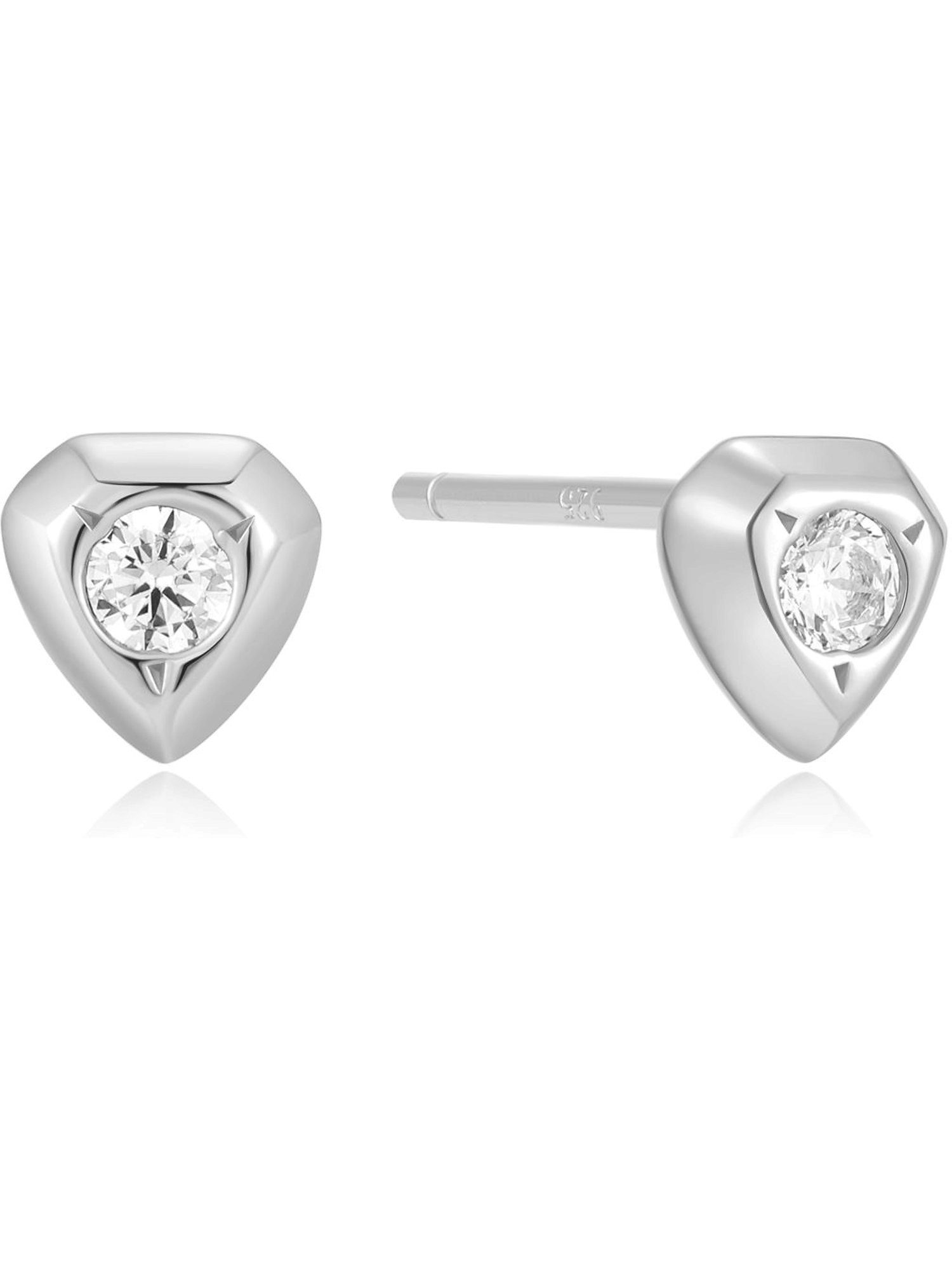 Paar Ohrstecker Ania Haie Damen-Ohrstecker 925er Silber 2 Zirkonia