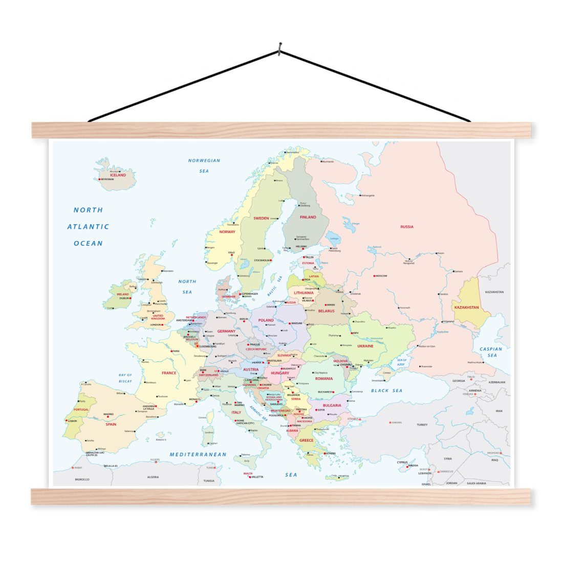MuchoWow Poster Karte - Europa - günstig online kaufen