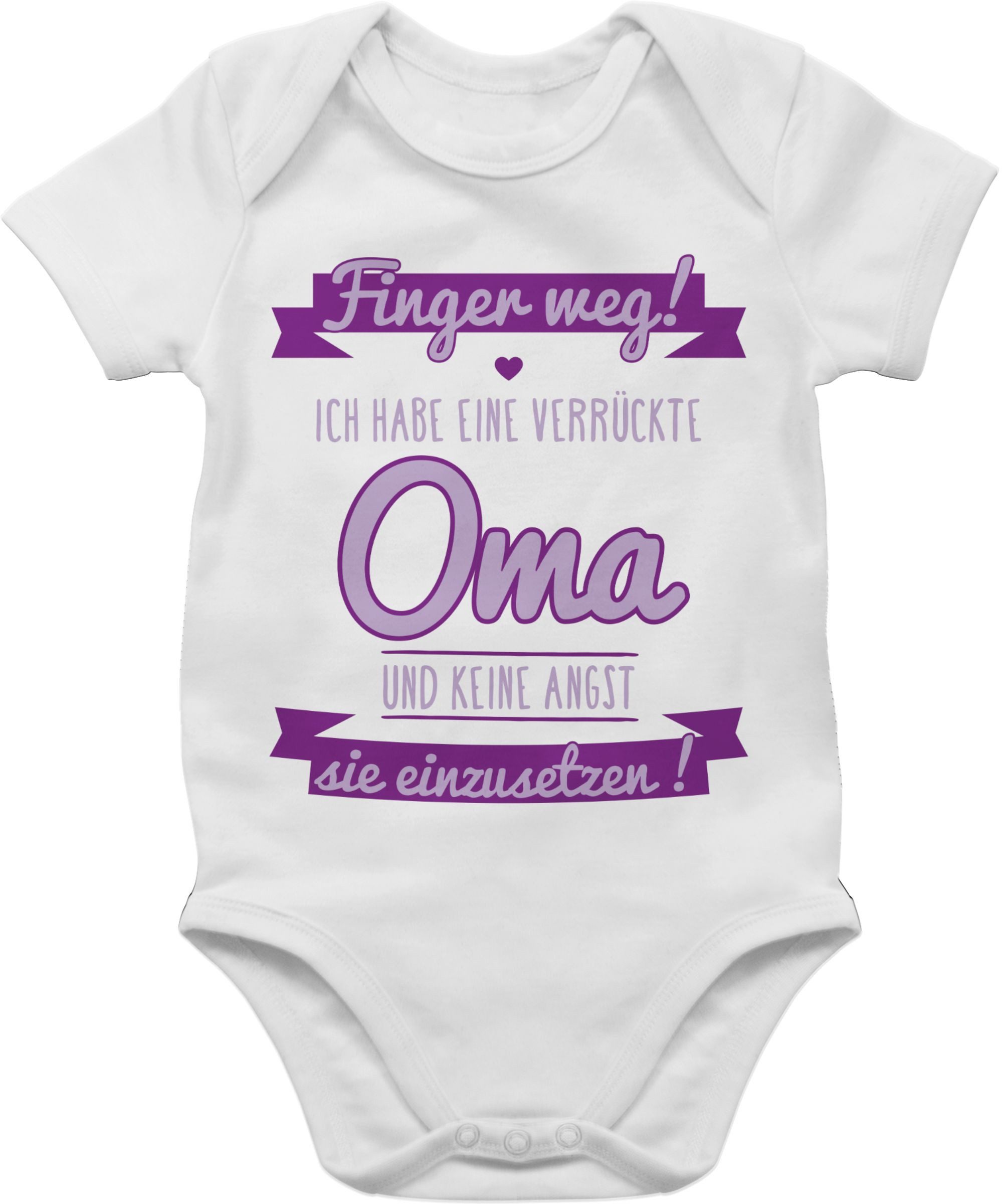 Shirtracer Shirtbody Ich Habe eine verrückte Oma-lila Sprüche Baby