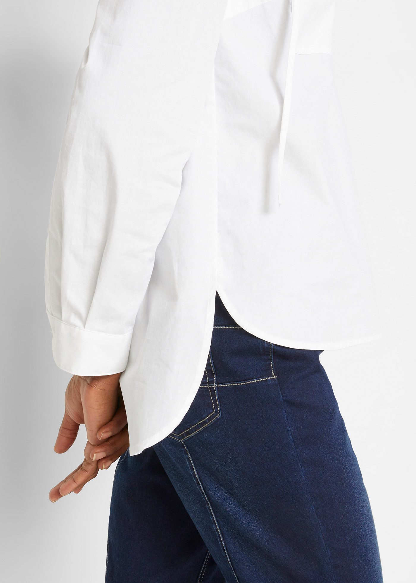 bonprix Tunika (1-tlg) mit Kapuze, lässig geschnitten, mit langem Arm