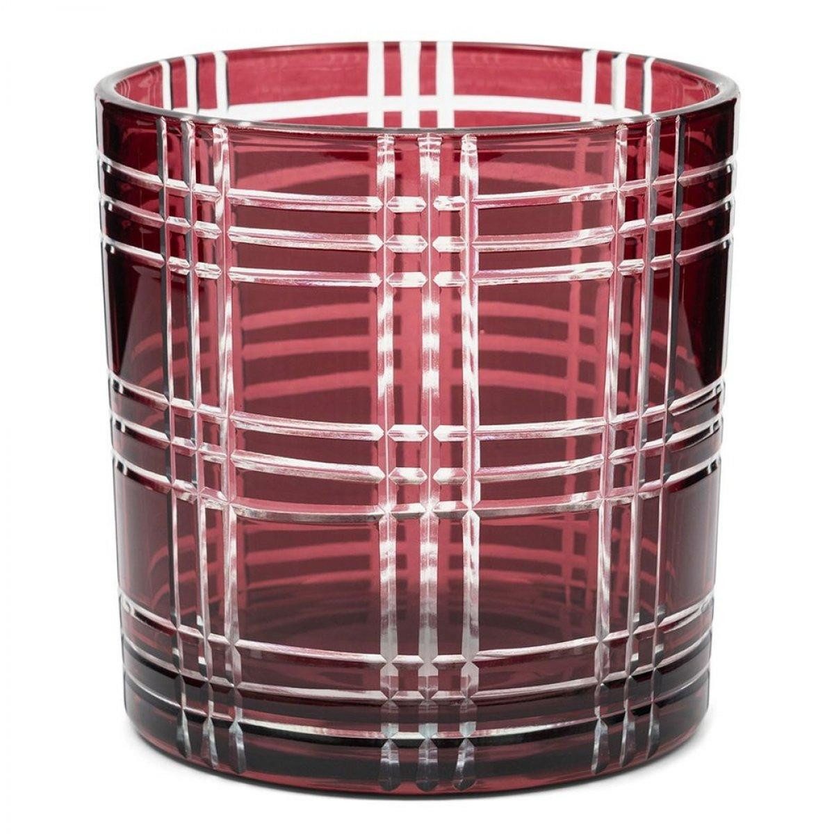 Rivièra Maison Windlicht Teelichthalter Tartan Karomuster Votive (12cm)